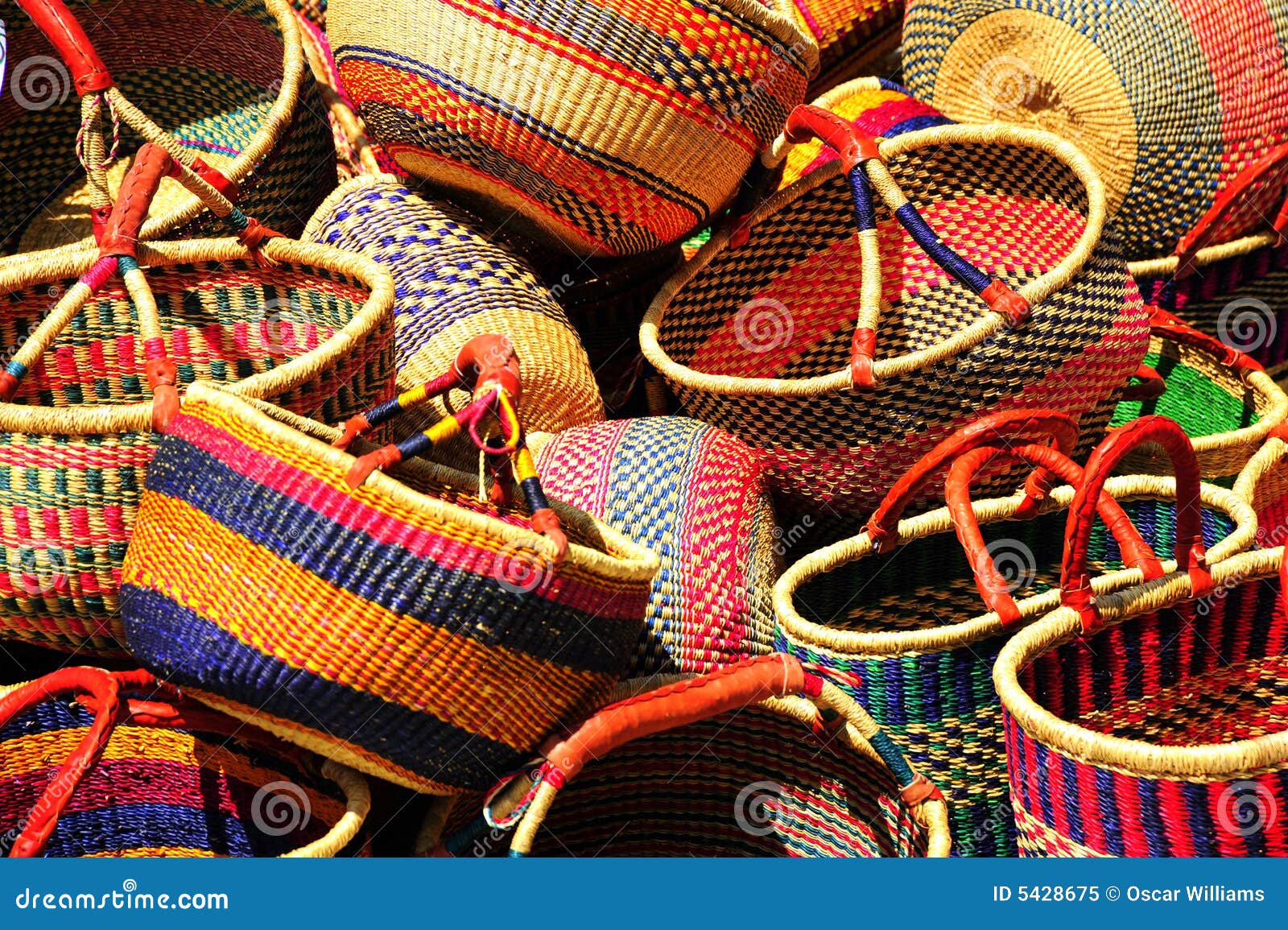 Mexican Baskets stock image. Image of weave, mexico, market 5428675