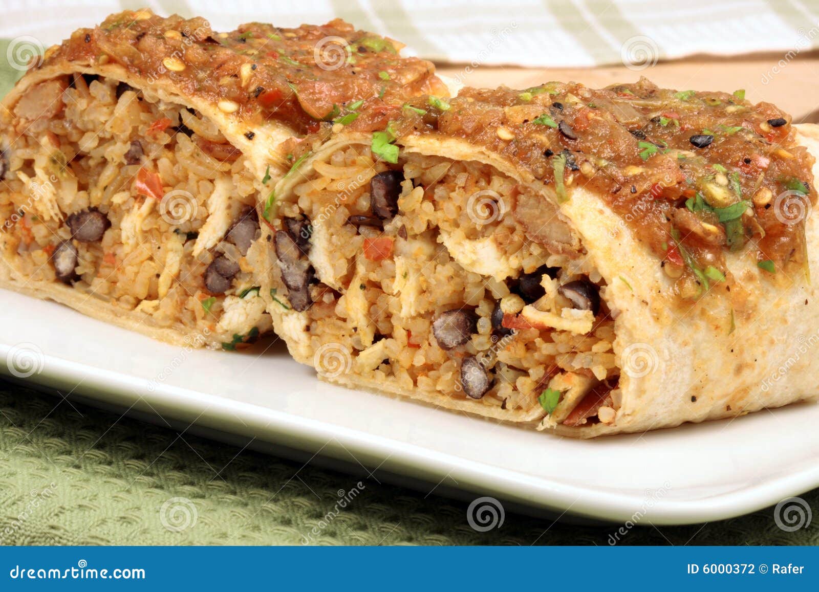Mexican Burrito Topped with Hot Sauce Stock Photo Image of pico