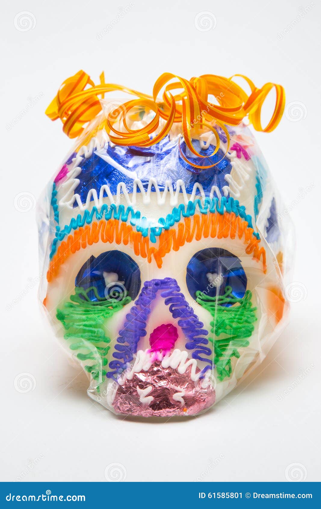 mexican calaverita de azucar candy skull original traditional front in package