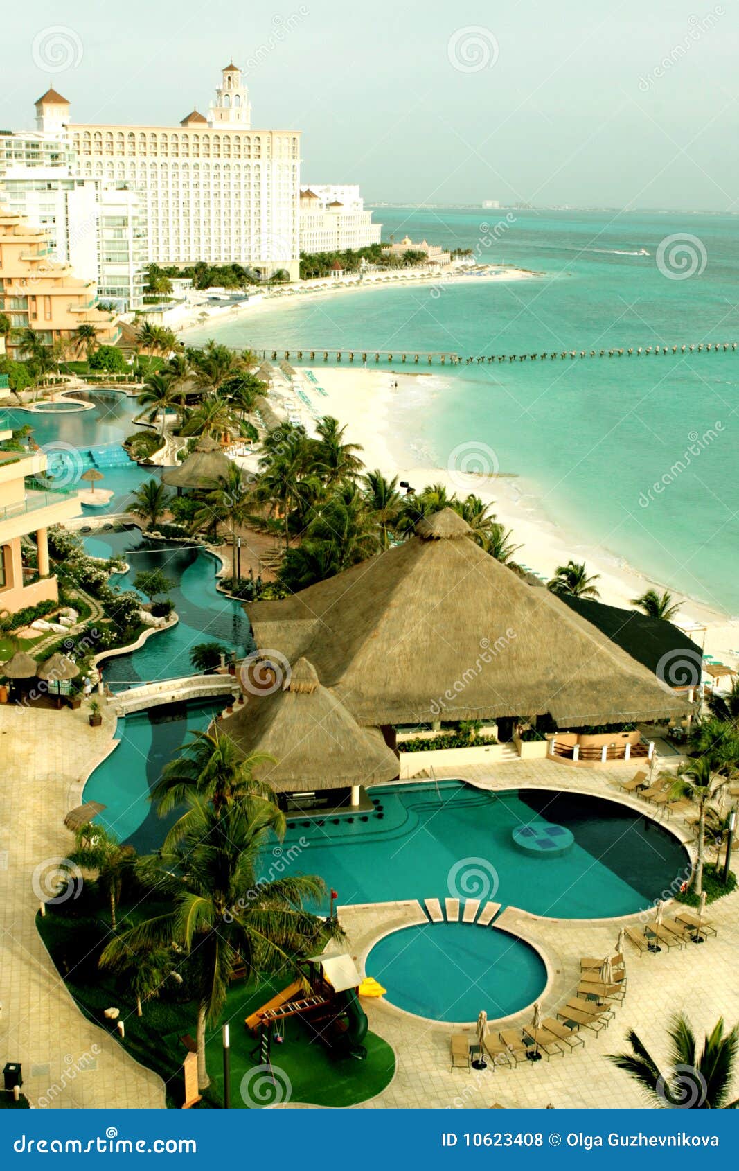 Mexican Caribbean Resort stock photo. Image of play, beach 10623408