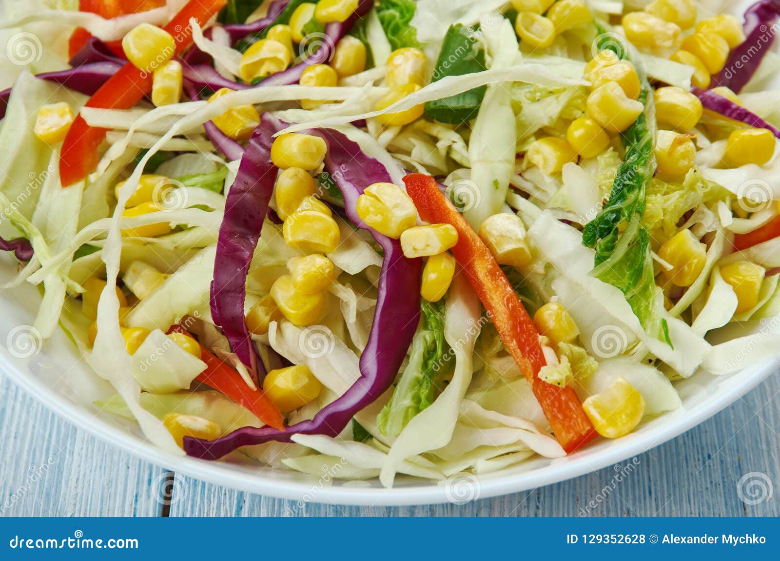 Mexican Coleslaw stock photo. Image of fresh, spicy 129352628