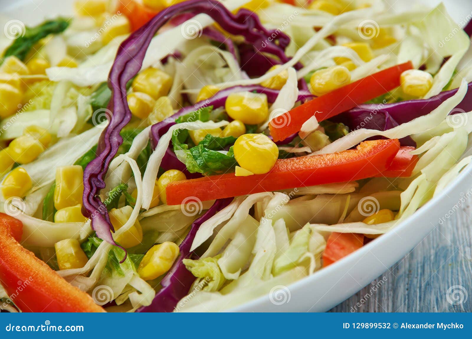 Mexican Coleslaw stock photo. Image of meal, salad, dressing 129899532