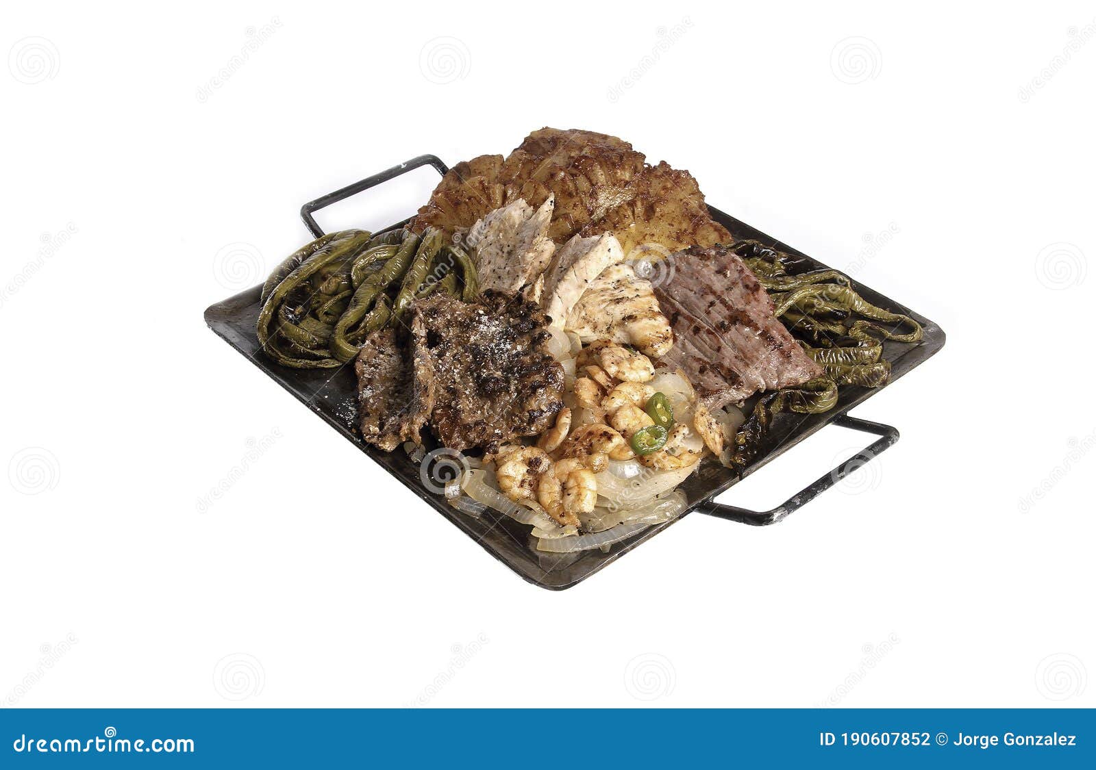 Mexican Comal Grilled Steak Stock Photo - Image of meat, meal