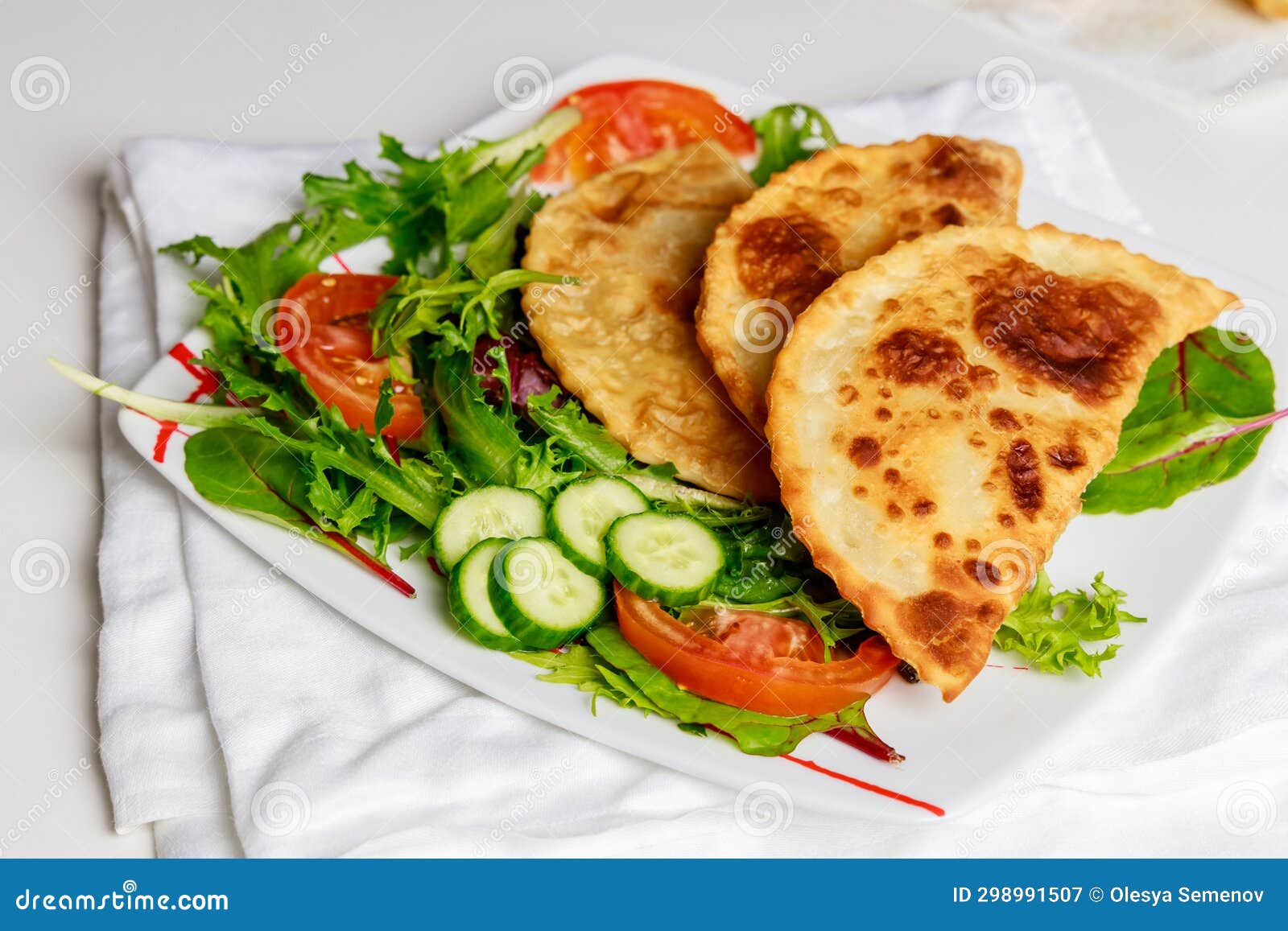 Mexican Cuisine is Tortillas Fried with Meat. Stock Image Image of