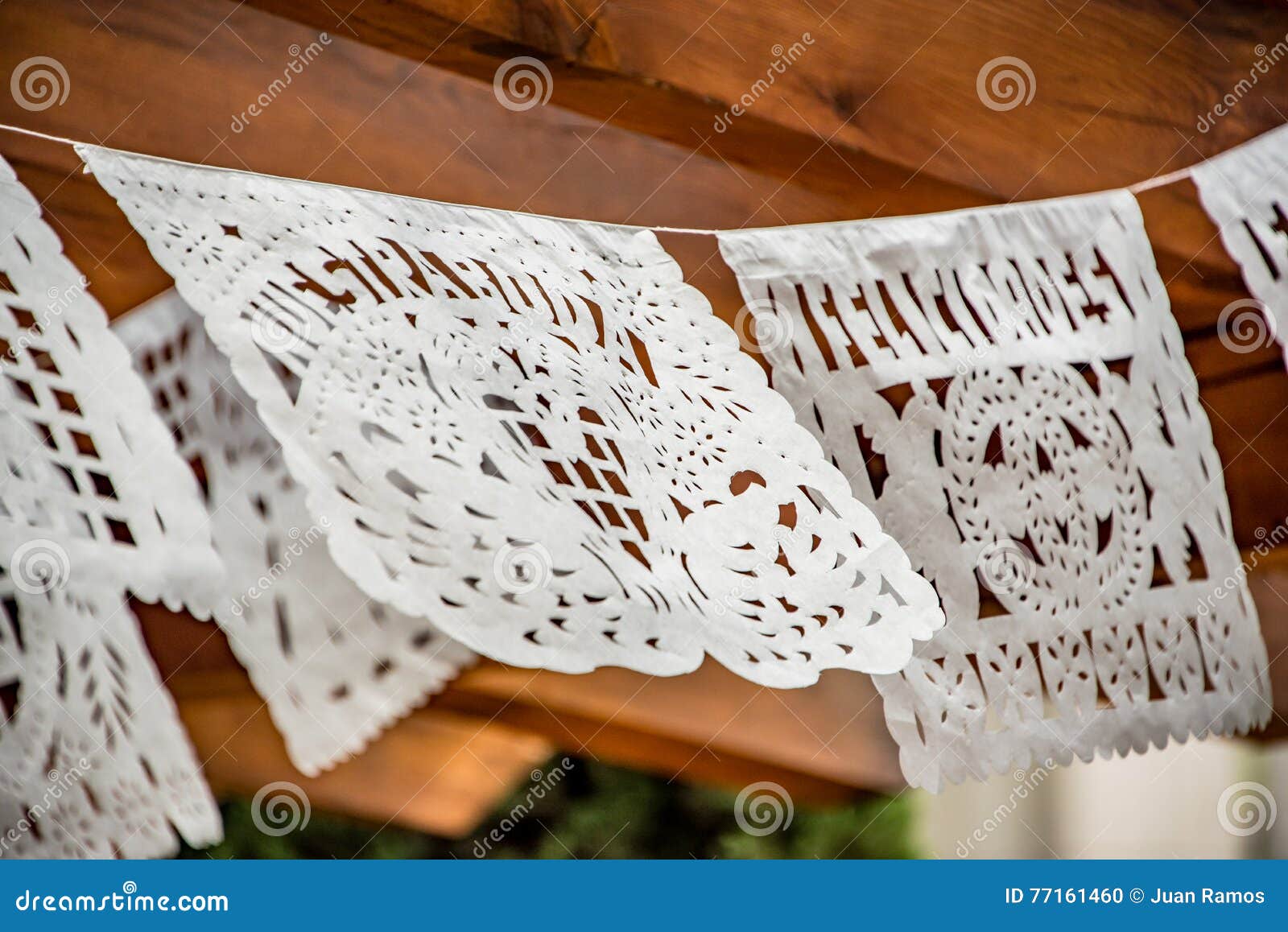 mexican cut tissue paper banner wedding decoration