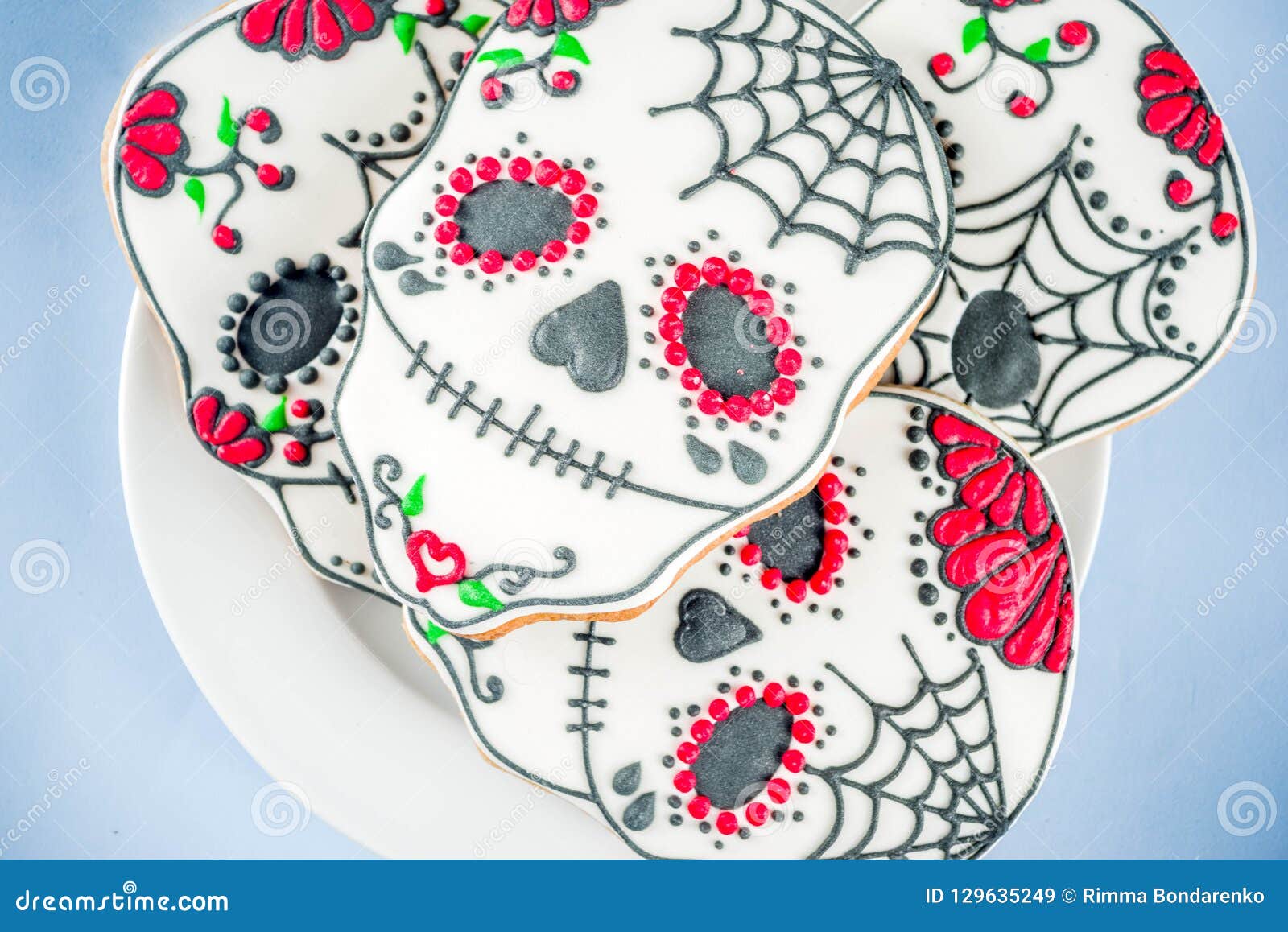 Mexican Day Of The Dead Cookies Stock Image - Image of halloween