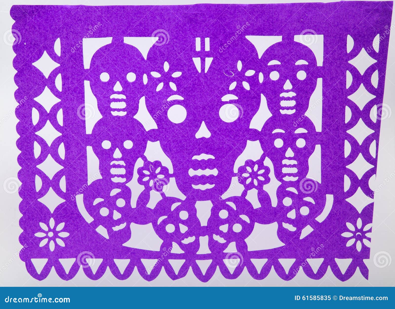 mexican dia de muertos papel picado cut paper skull art