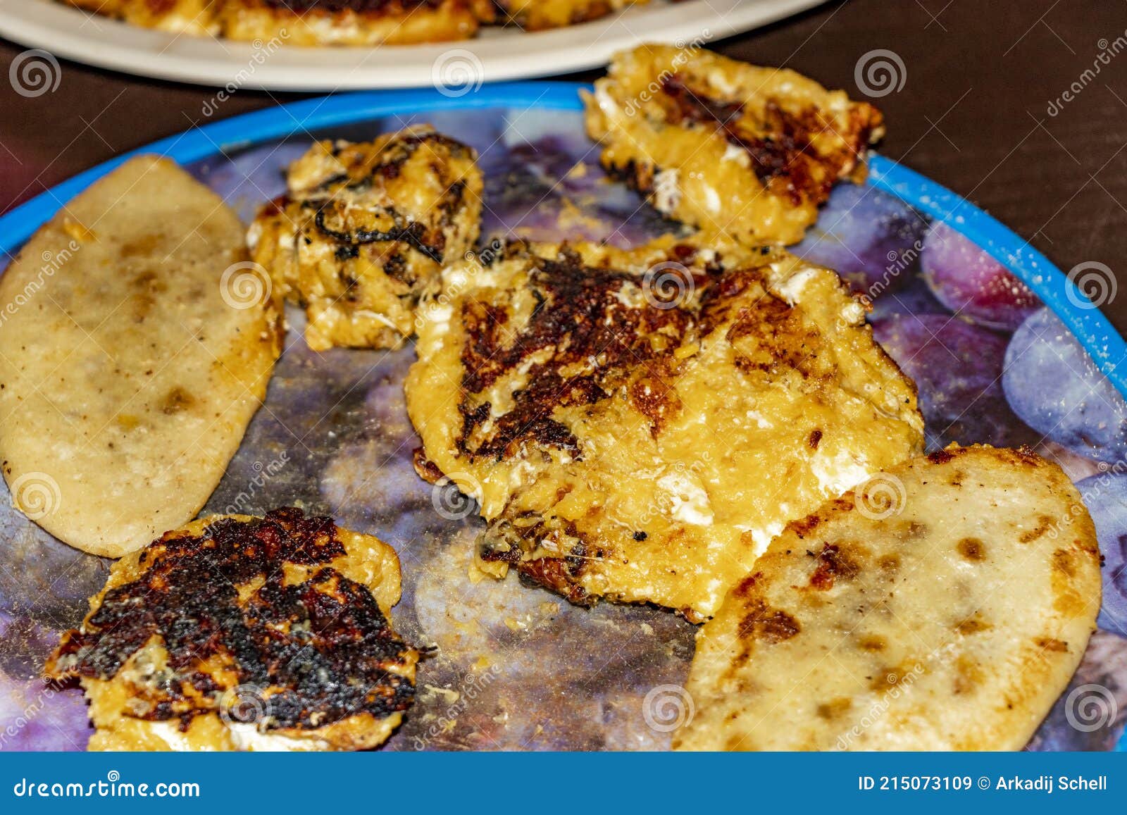 Mexican Dinner with Banana Dish Mexican Banana Dish with Cheese Stock