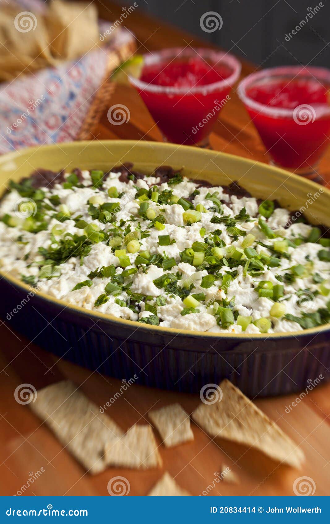 Mexican dip and chips stock photo. Image of spicy, food 20834414