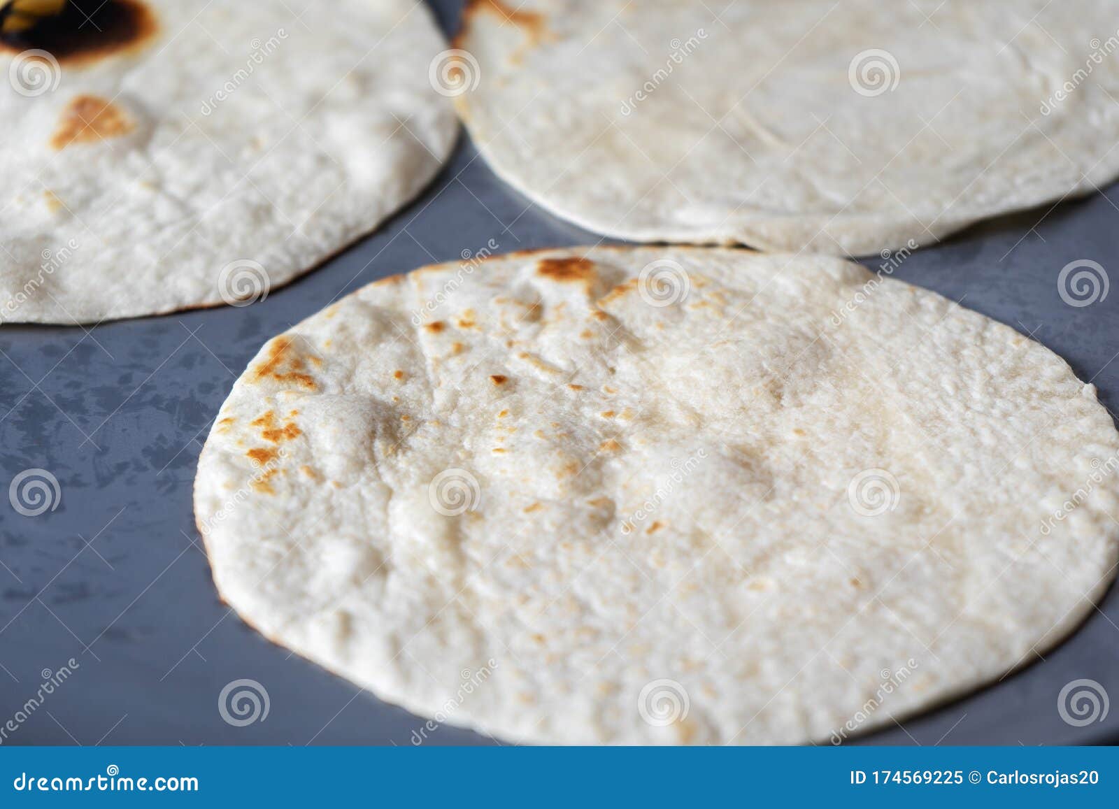 Mexican flour tortillas stock image. Image of dough 174569225