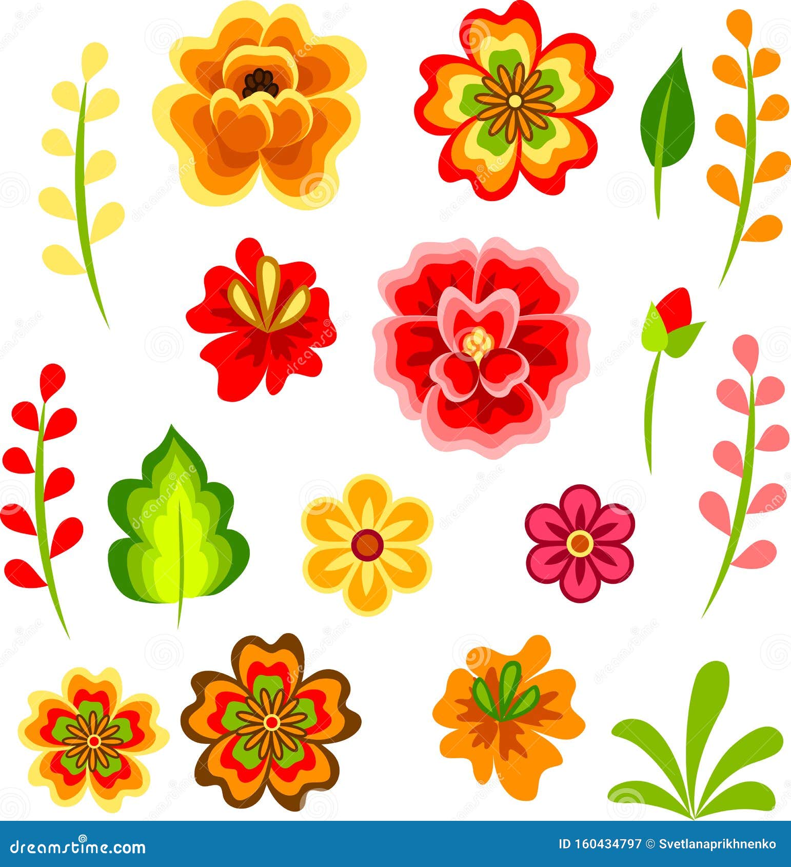Mexican flowers stock vector. Illustration of flowers 160434797