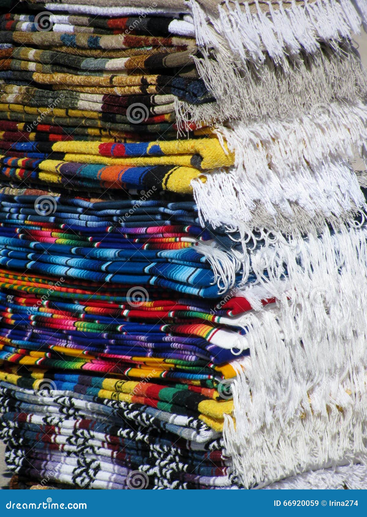Mexican Folded Fringe Blankets Stock Image Image of fringe, bolivia