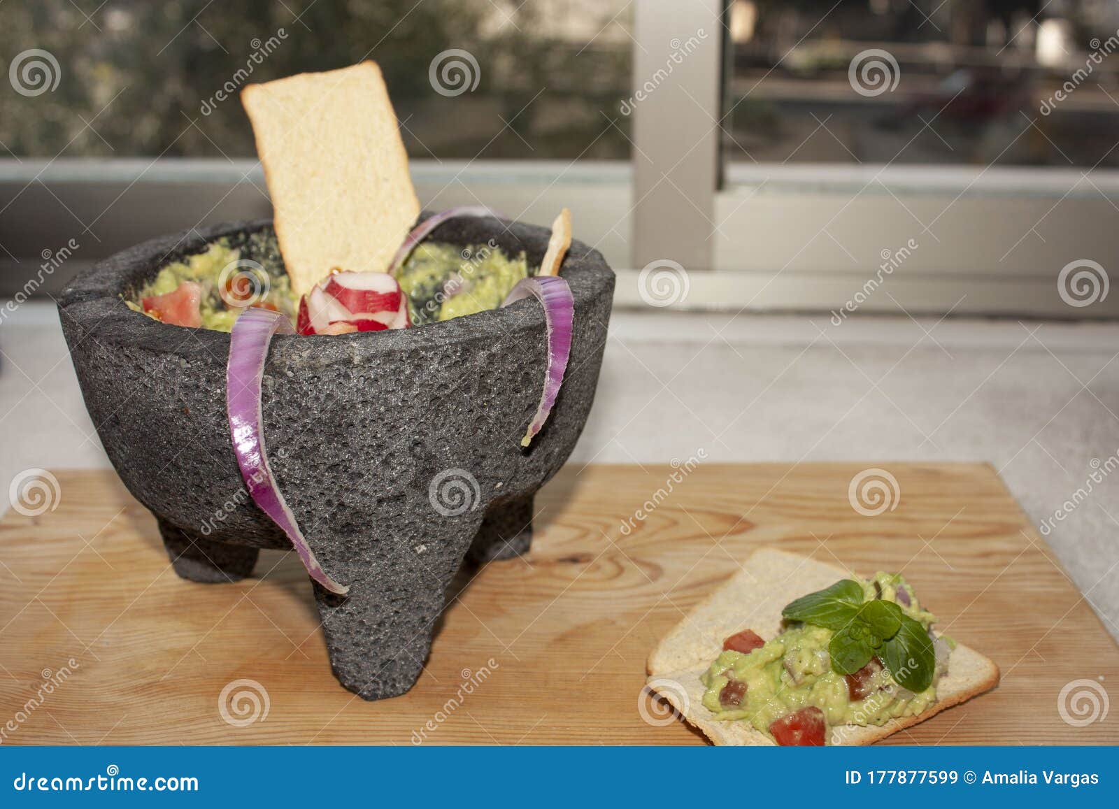 Crispy Corn Toast Served With Typical Mexican Food Spatter Cooked With Shredded Beef Red Chili Lettuce And Guacamole Stock Image Image Of Crunchy Hispanic 177877599