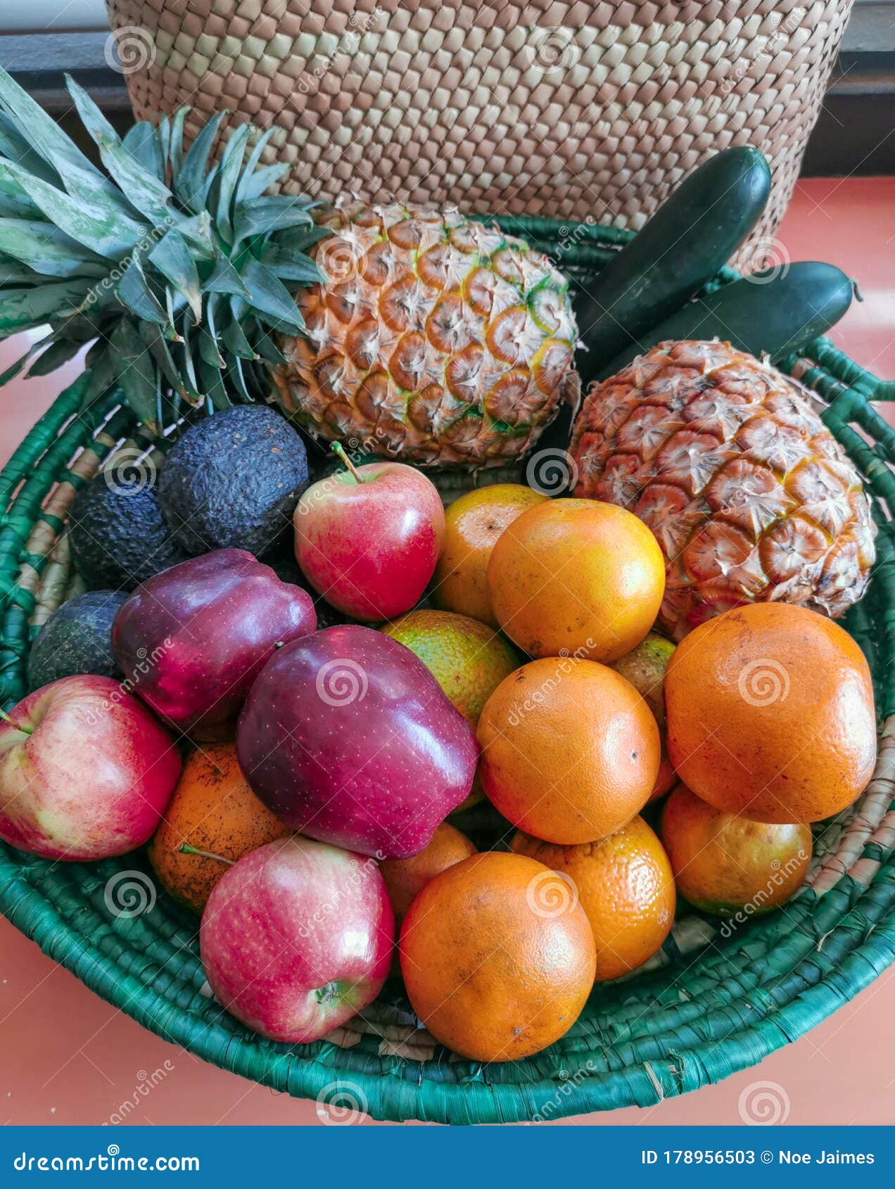 Mexican fruit basket stock image. Image of produce, plant 178956503