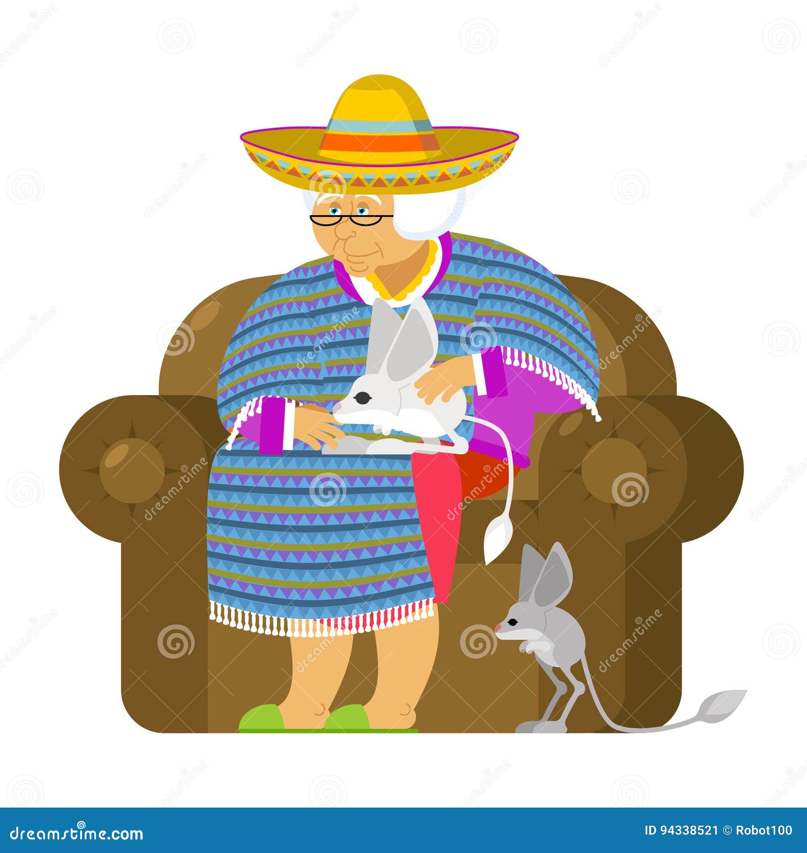 grandma mice clipart