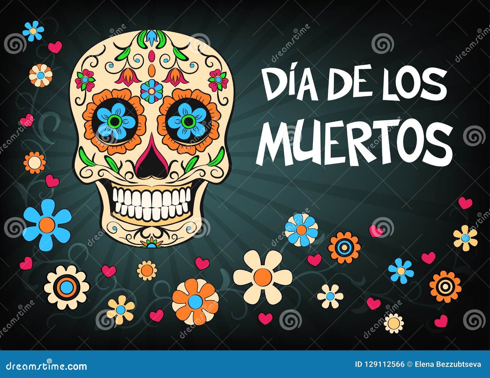 mexican holiday   for day of the dead or dia d