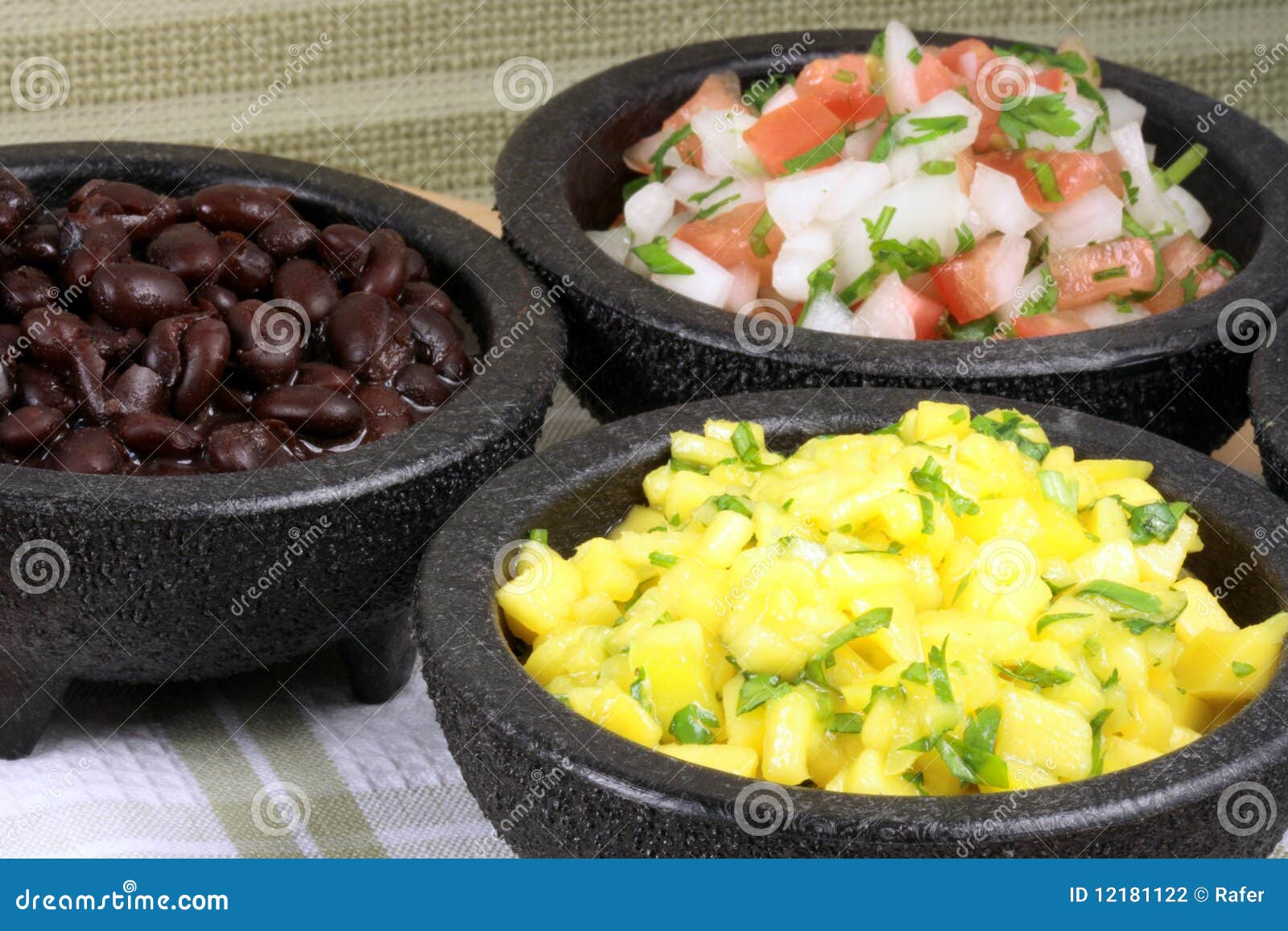Mexican Hot Sauces and Beans Stock Photo Image of natural, sauce