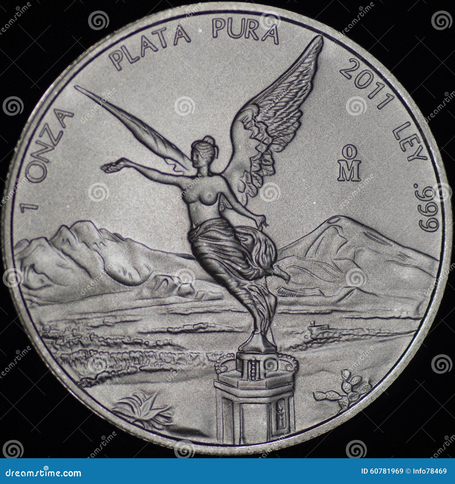 mexican libertad silver coin (obverse)