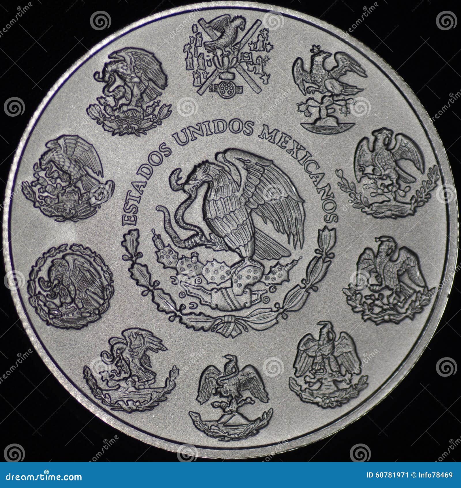 mexican libertad silver coin (reverse)