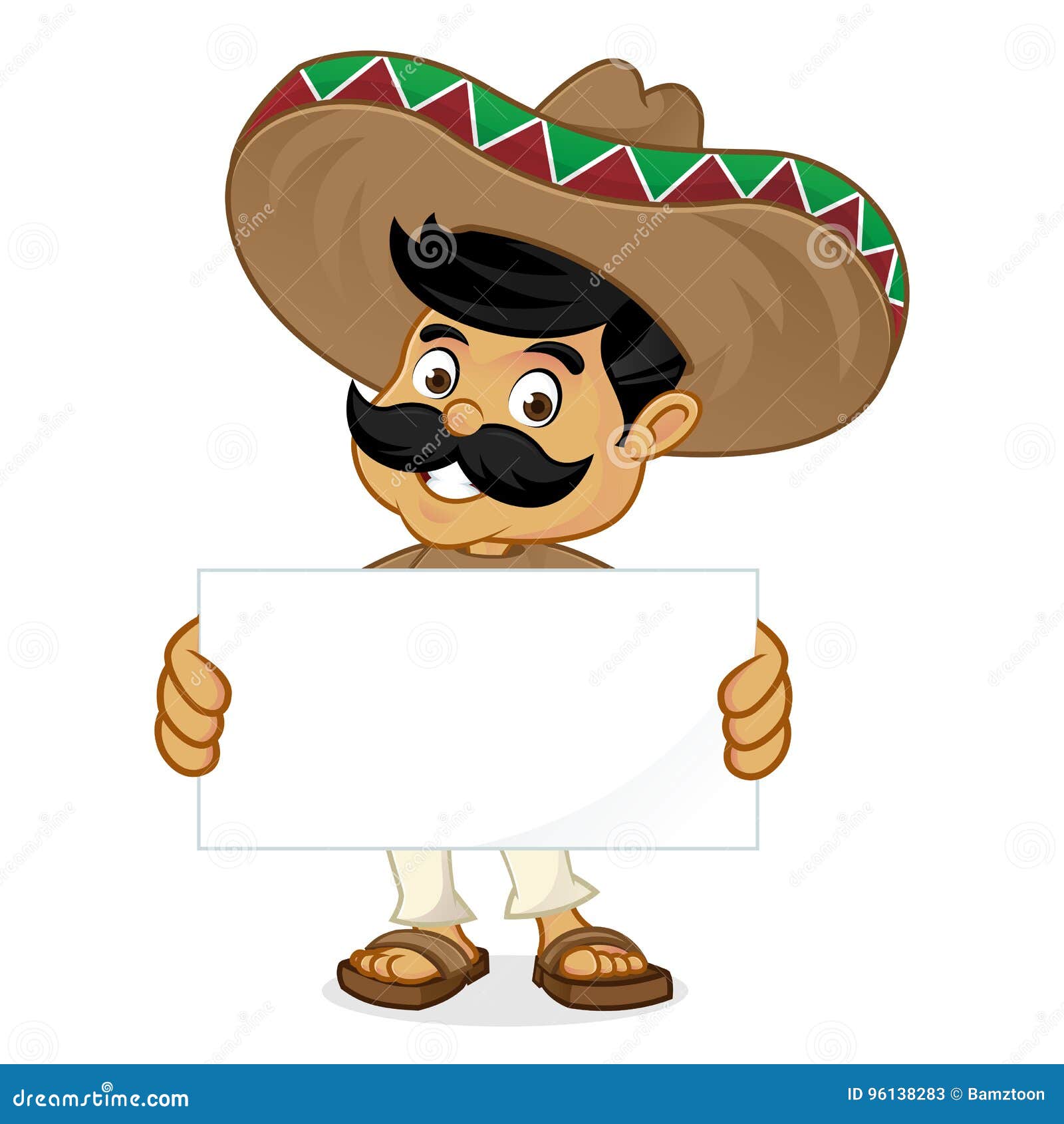 mexican guy in sombrero cartoon