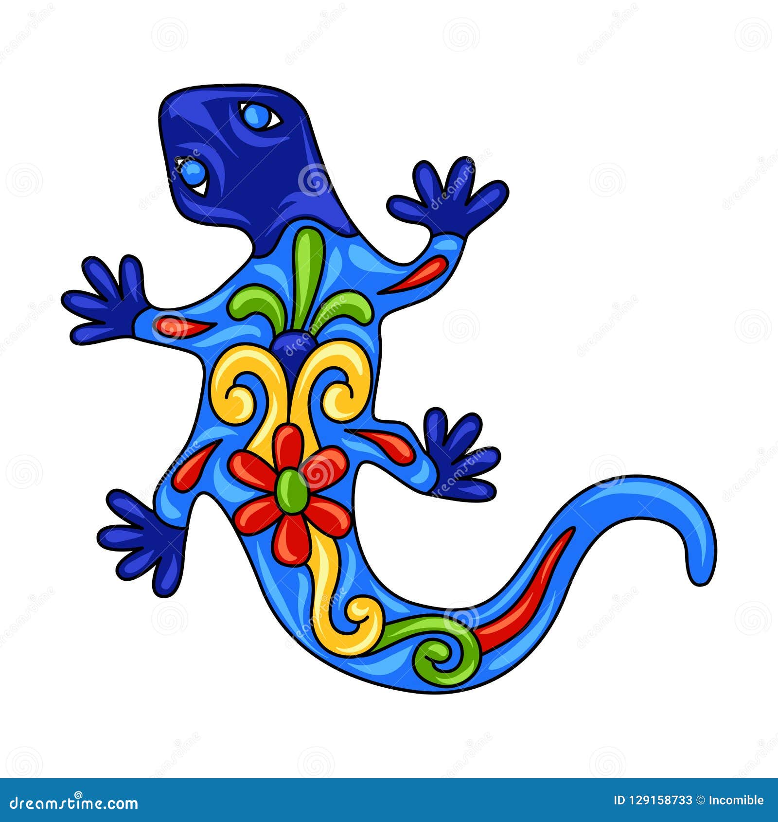 mexican ornamental lizard.