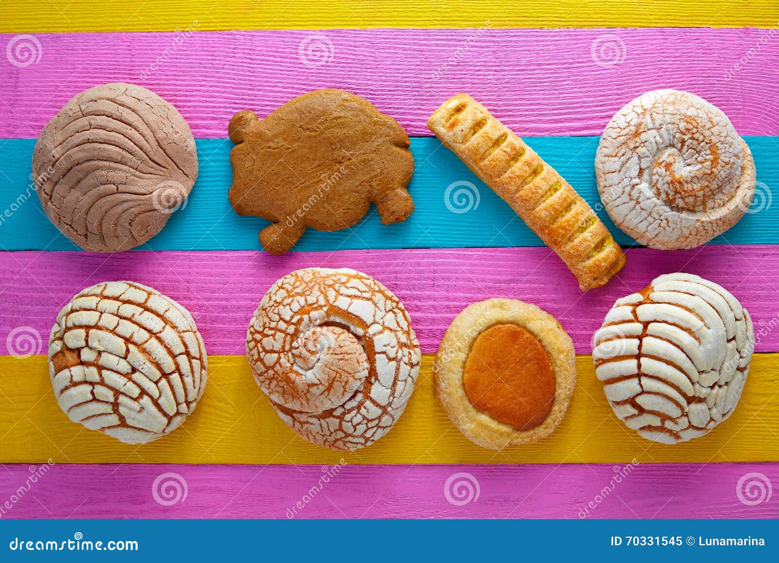 mexican pastries concha puerquito ojo buey