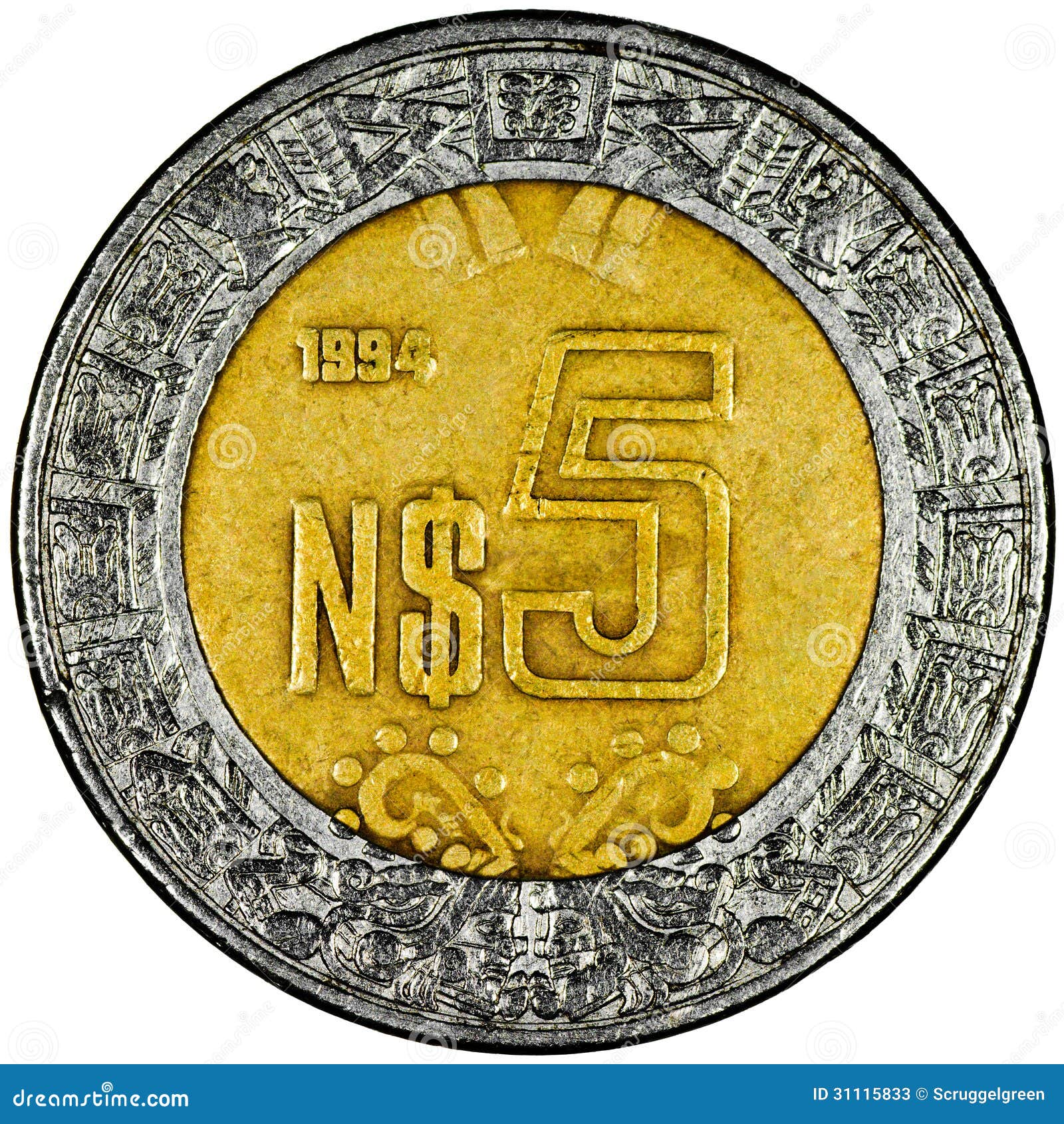 Mexican Peso stock image. Image of mexican, object, icon ...