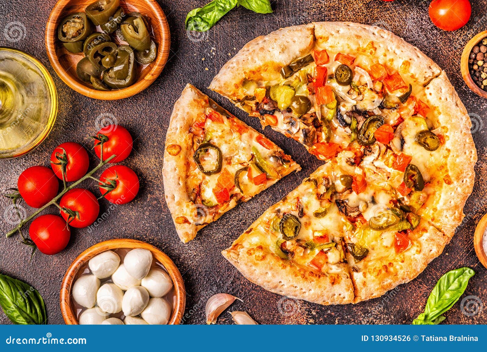 Mexican Pizza with Jalapeno Pepper Stock Photo Image of mexican