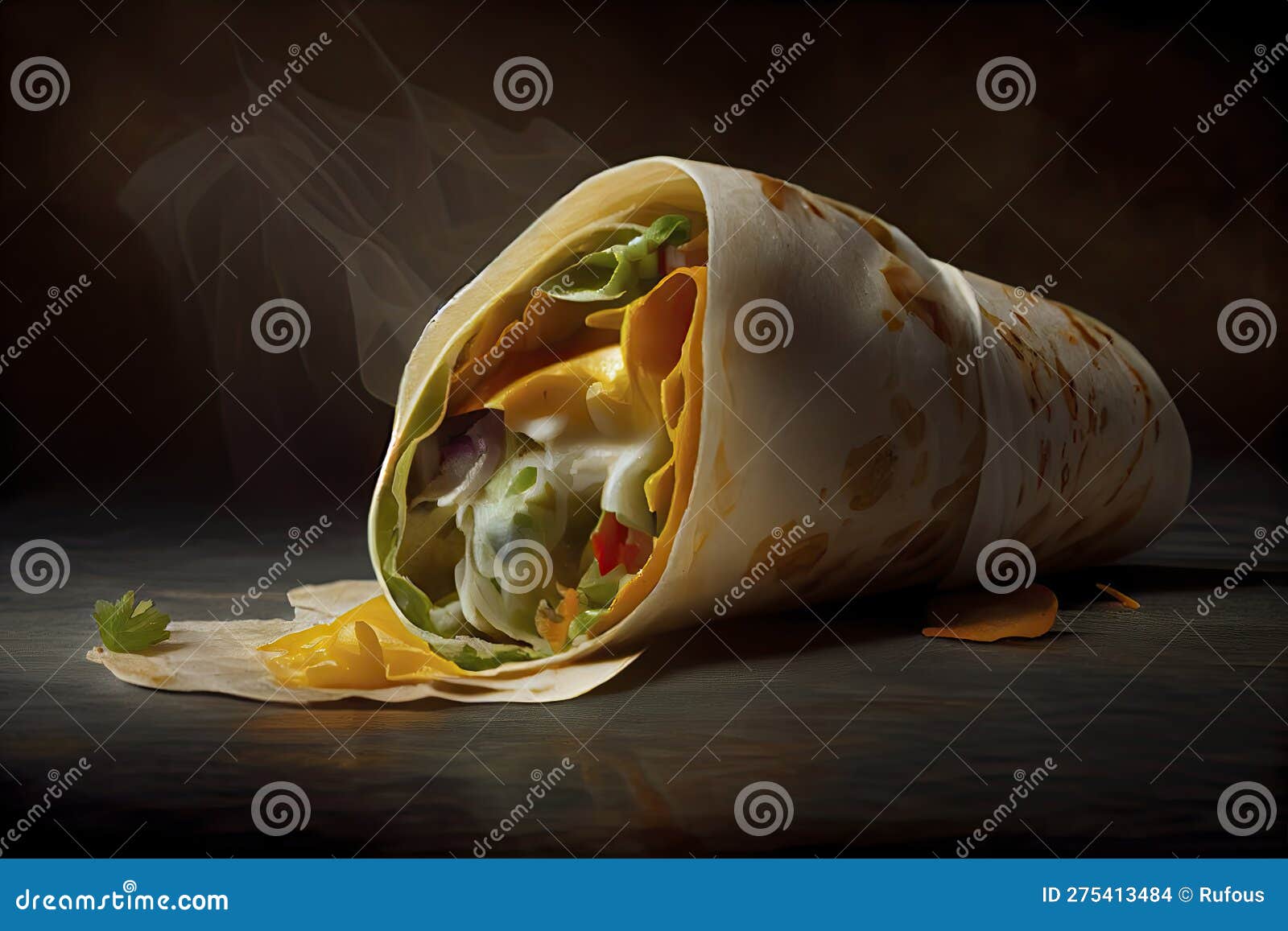 Mexican Rice and Chorizo Sausage Wrap Stock Photo Image of people, dark 275413484