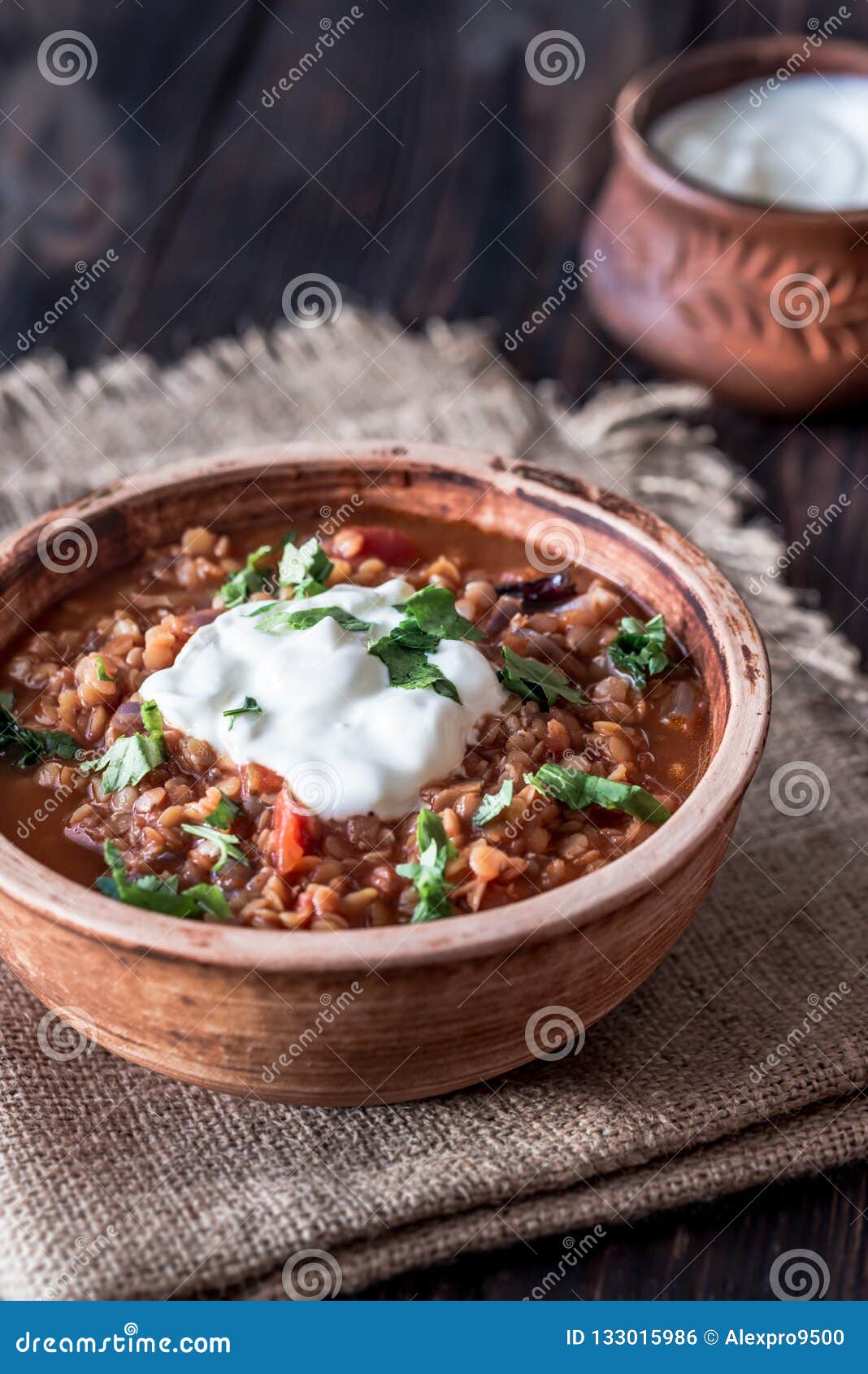 Mexican Spicy Red Lentil Stew Stock Photo Image of fresh, meal 133015986