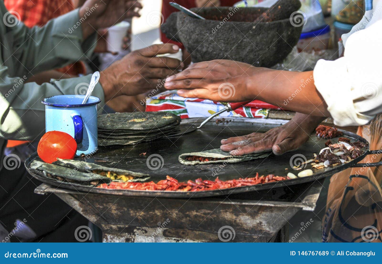 Mexican street food stock image. Image of mexico, taco - 146767689