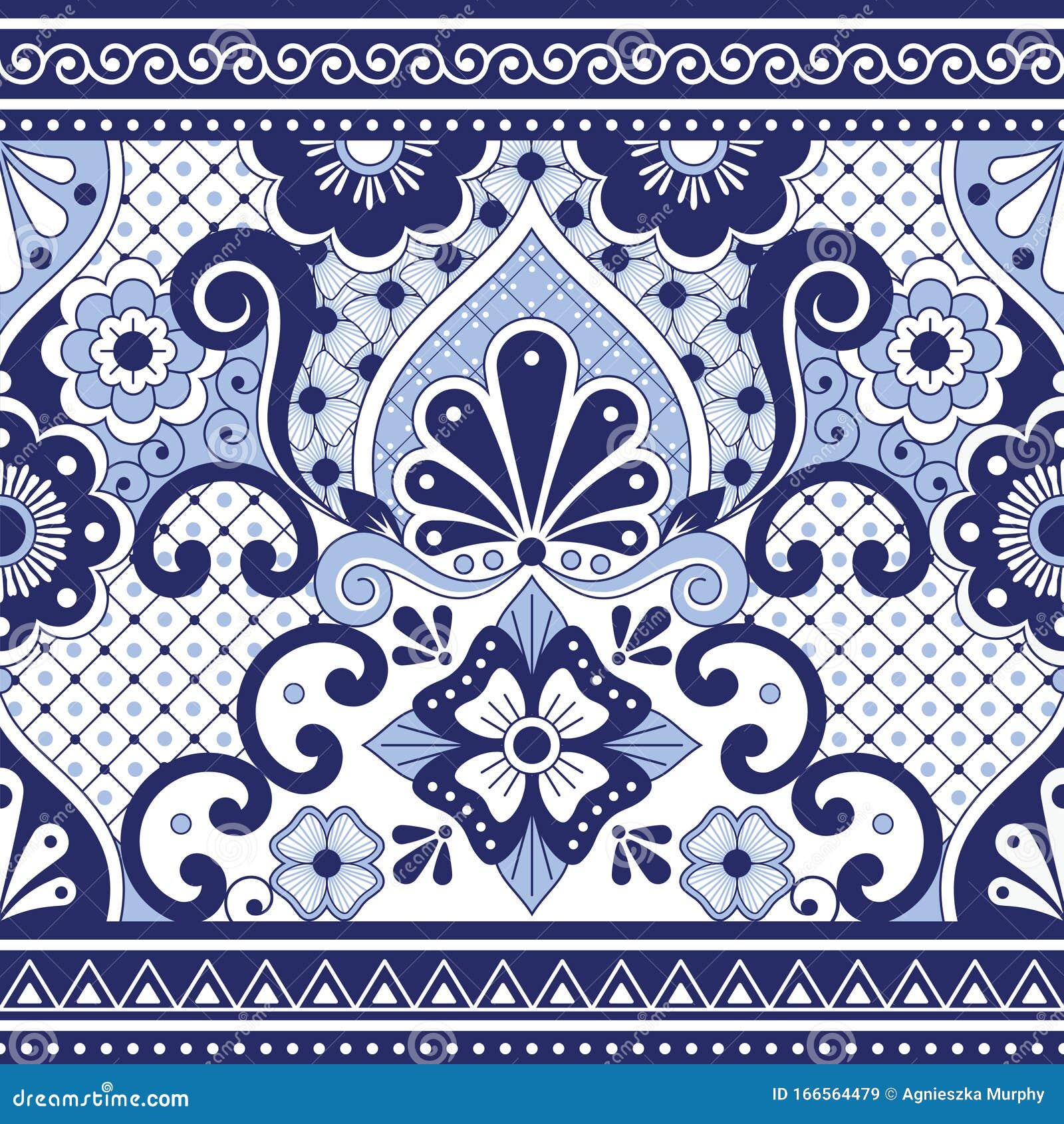 mexican talavera poblana  seamless pattern, repetitive background inspired by traditional pottery and ceramics  from m