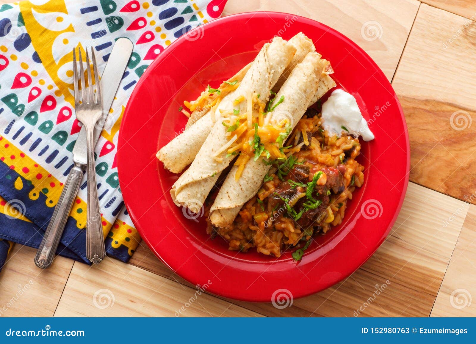 Mexican Taquitos Rice stock image. Image of food, crunchy 152980763