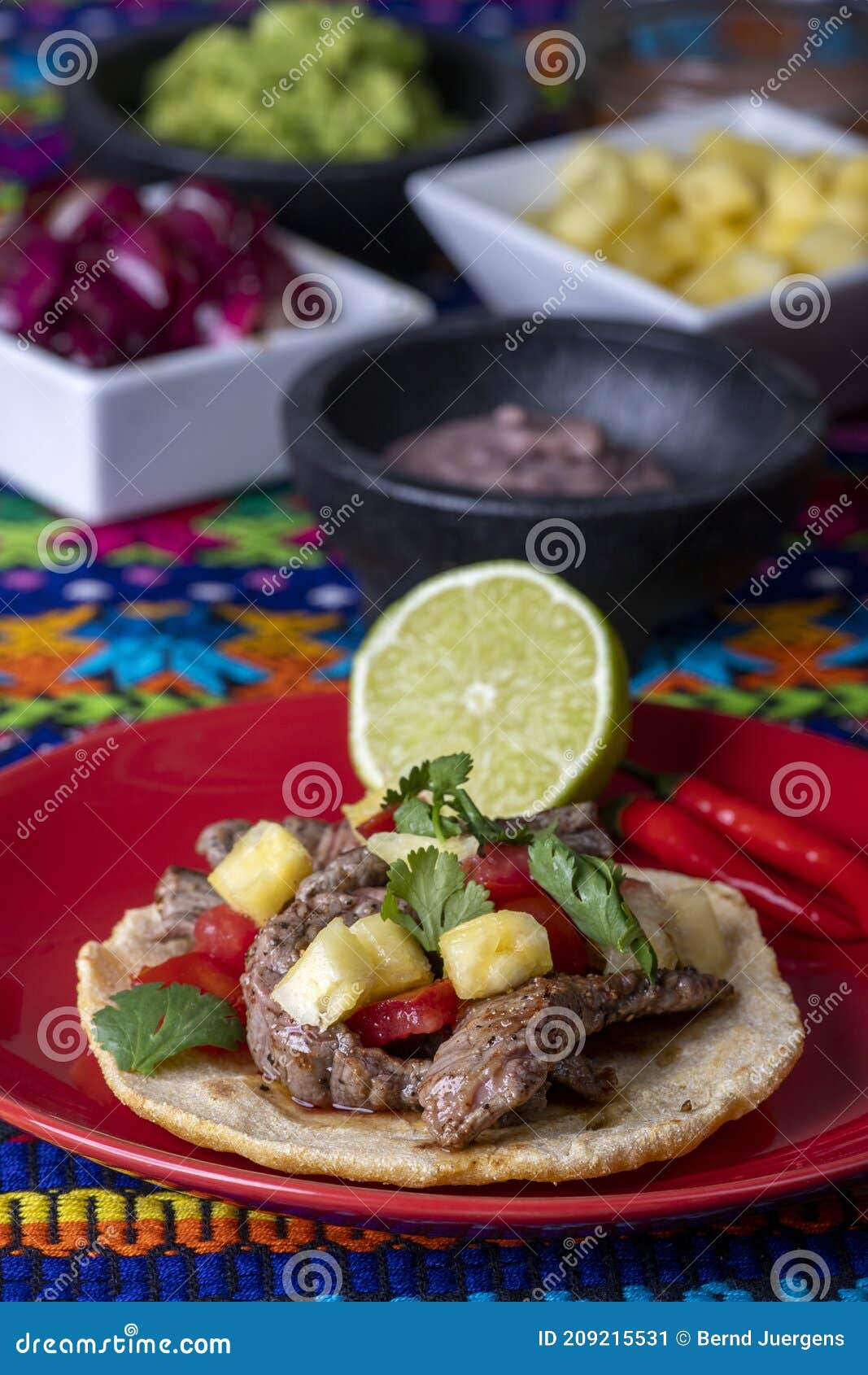 Mexican tortilla stock image. Image of corn, pepper 209215531