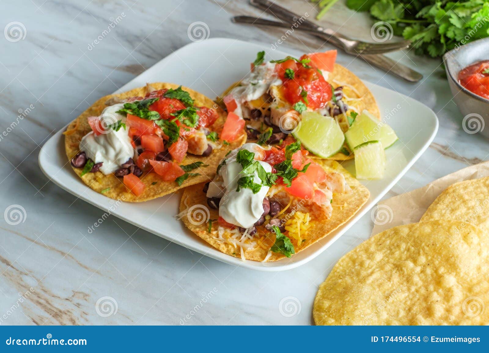 mexican tostada tacos