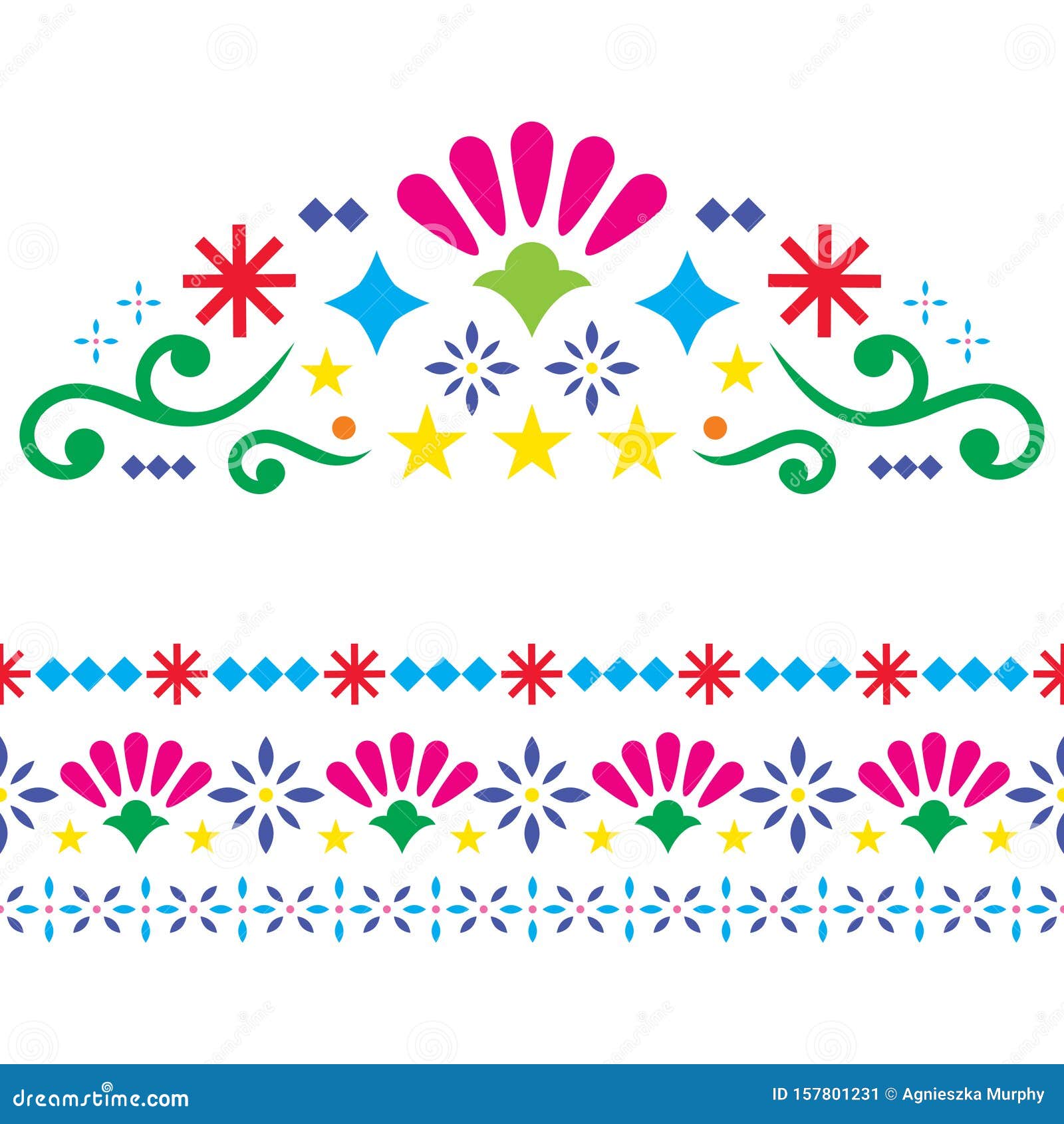 Folk Art Vector Pattern Stock Photos - 420,415 Images