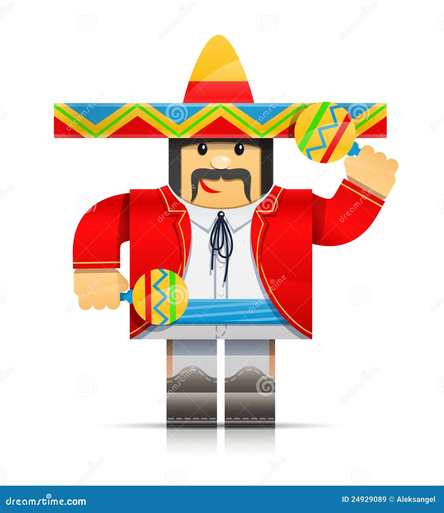 mexicano man origami toy