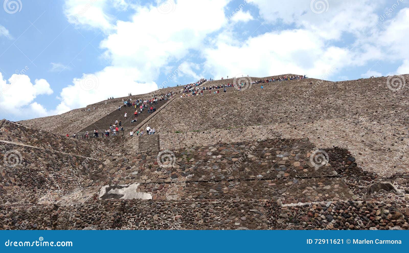 Mexicano Teotihuacan. Arquitetura antiga mexicana da construção