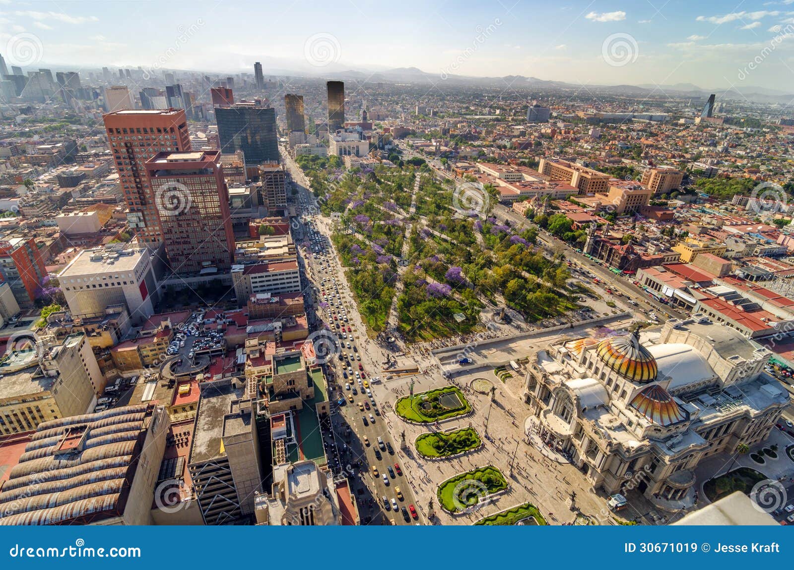 mexico city aerial view
