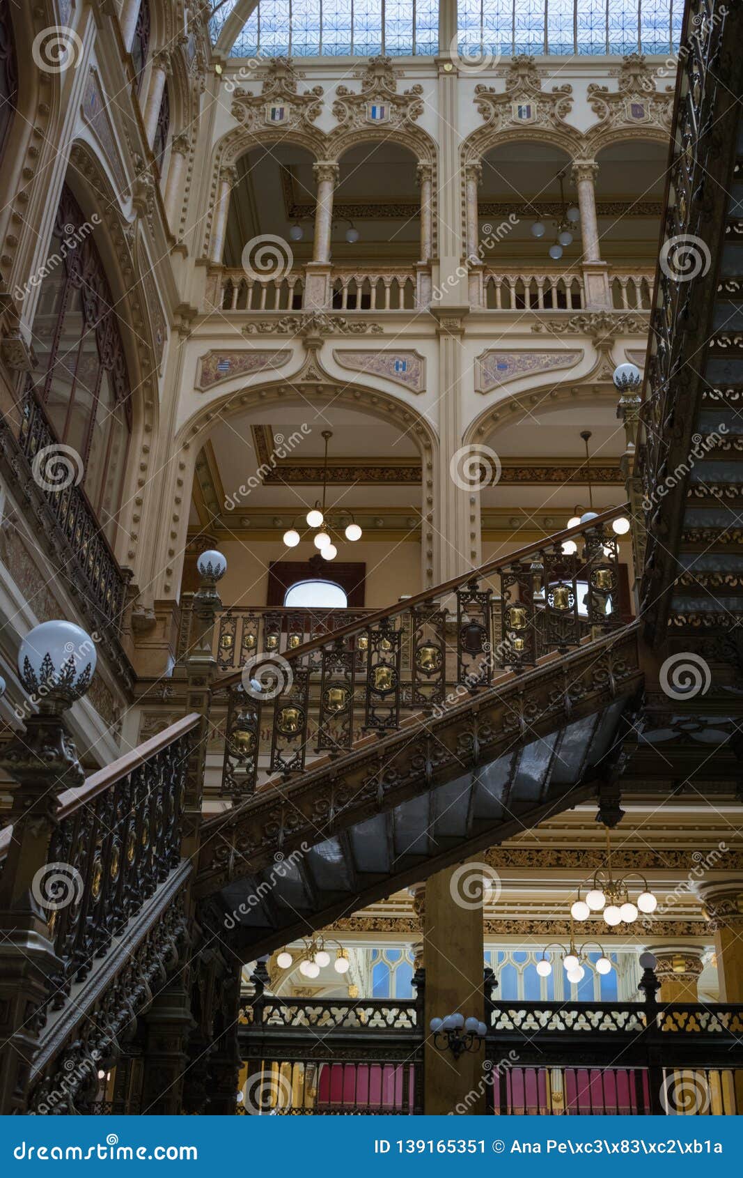 Stairs Main Post Office Mexico Stock Image - Image of office, center:  139165351