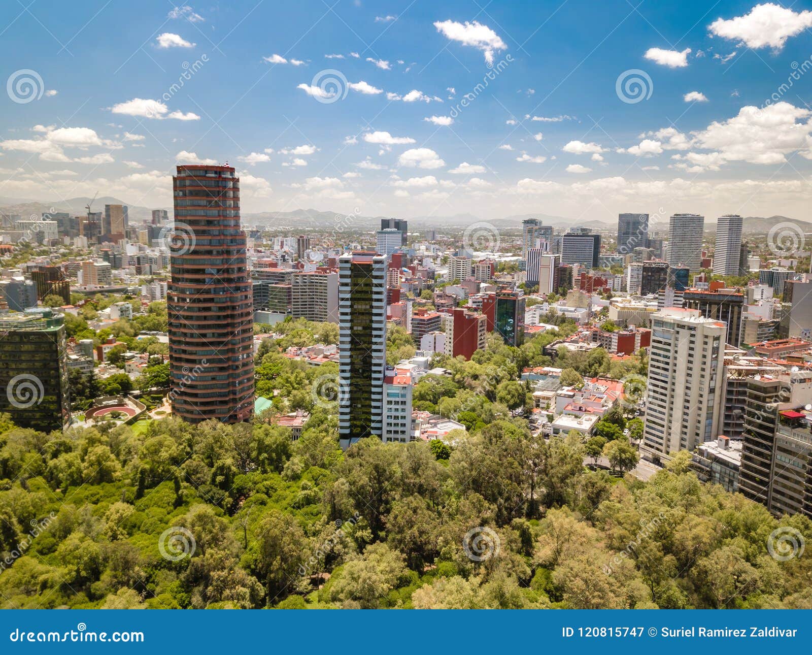 mexico city - chapultepec skyline