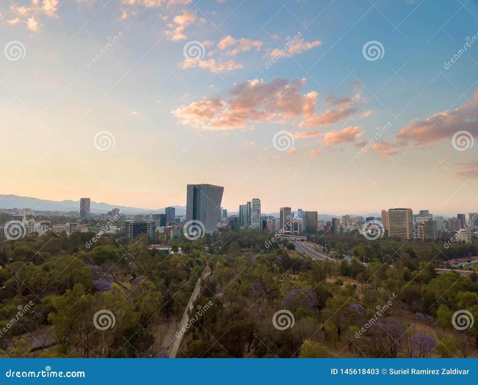 mexico city - panoramic view chapultepec