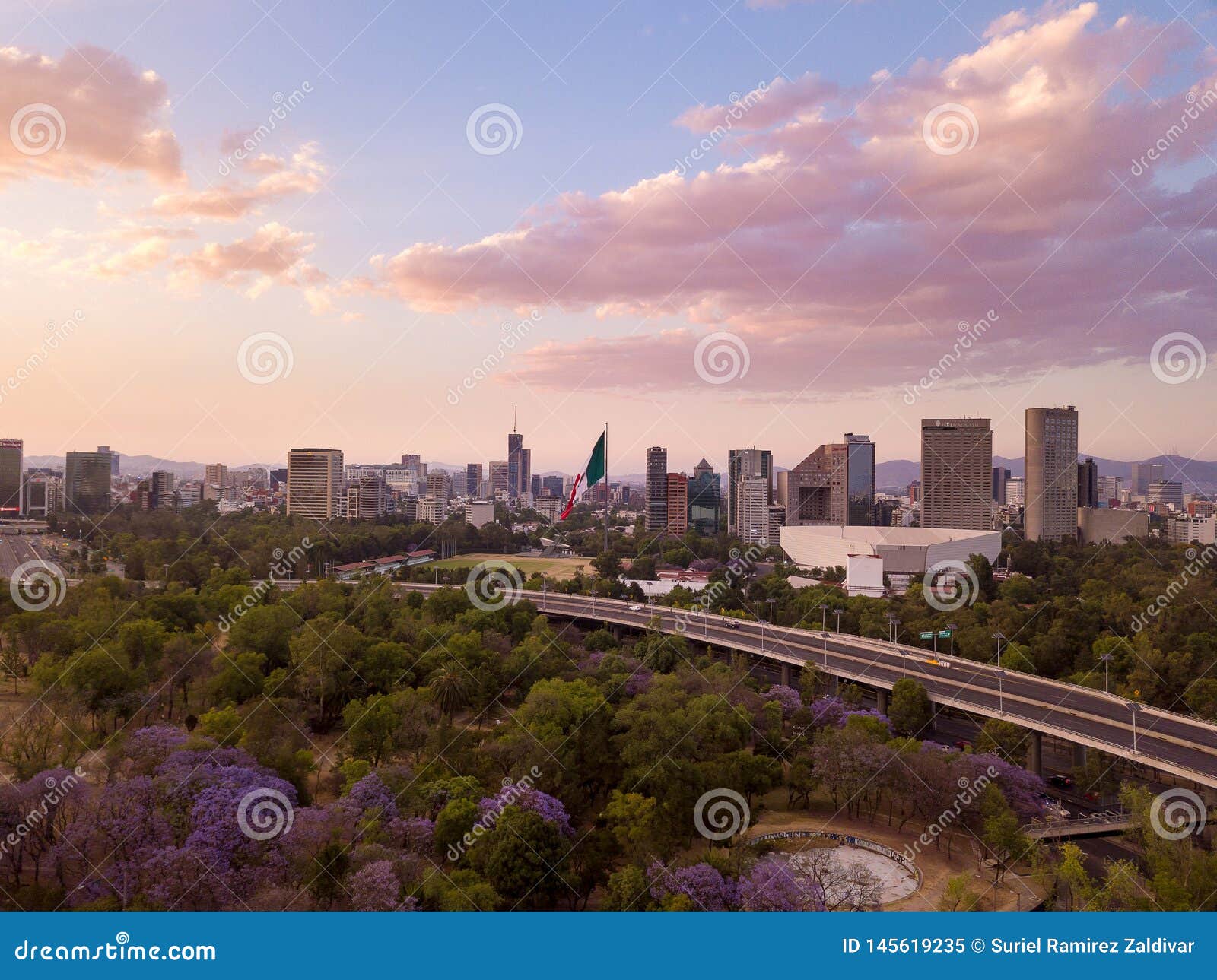 mexico city - panoramic view chapultepec