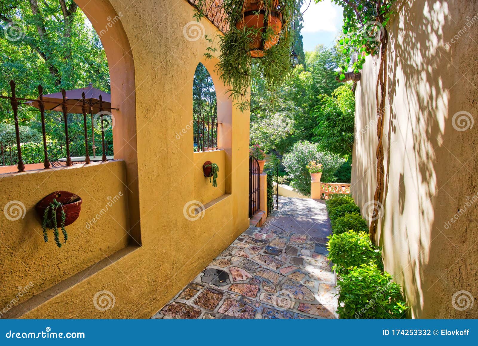 mexico, colorful buildings and streets of san miguel de allende in zona centro of historic city center