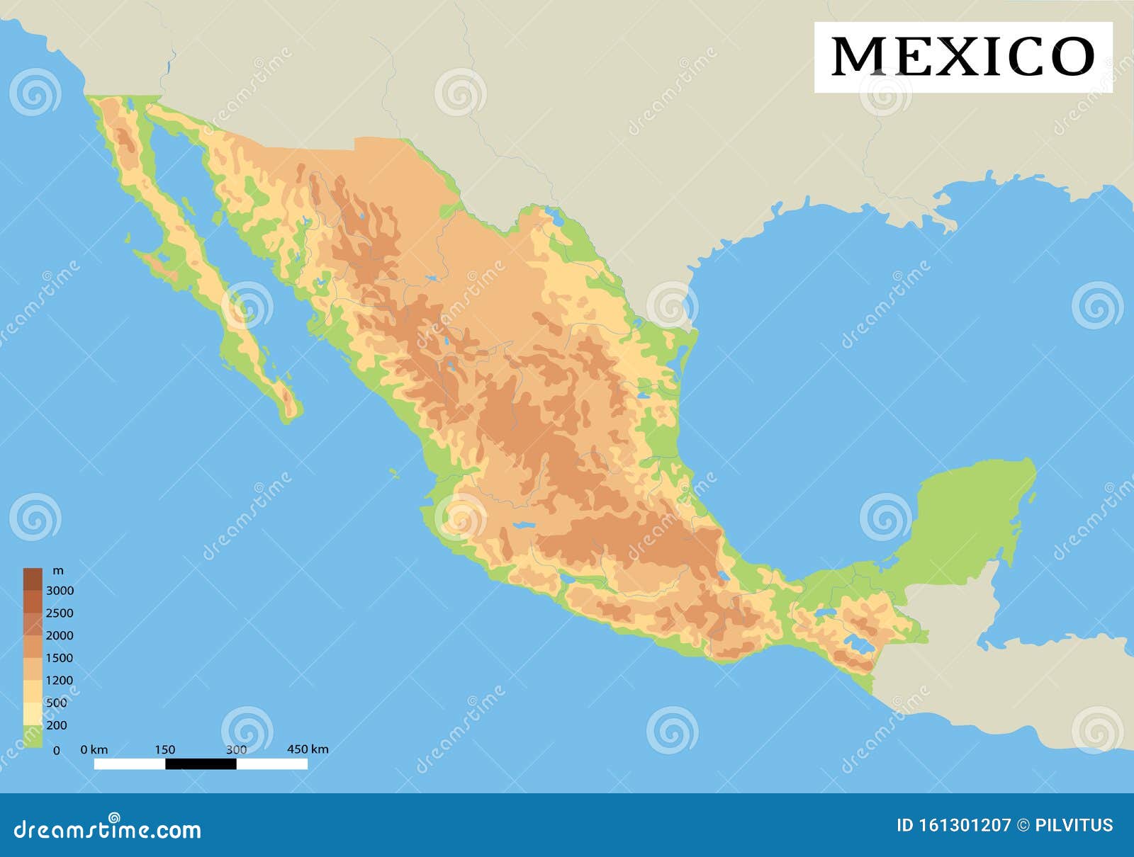 Rivers Of Mexico Map