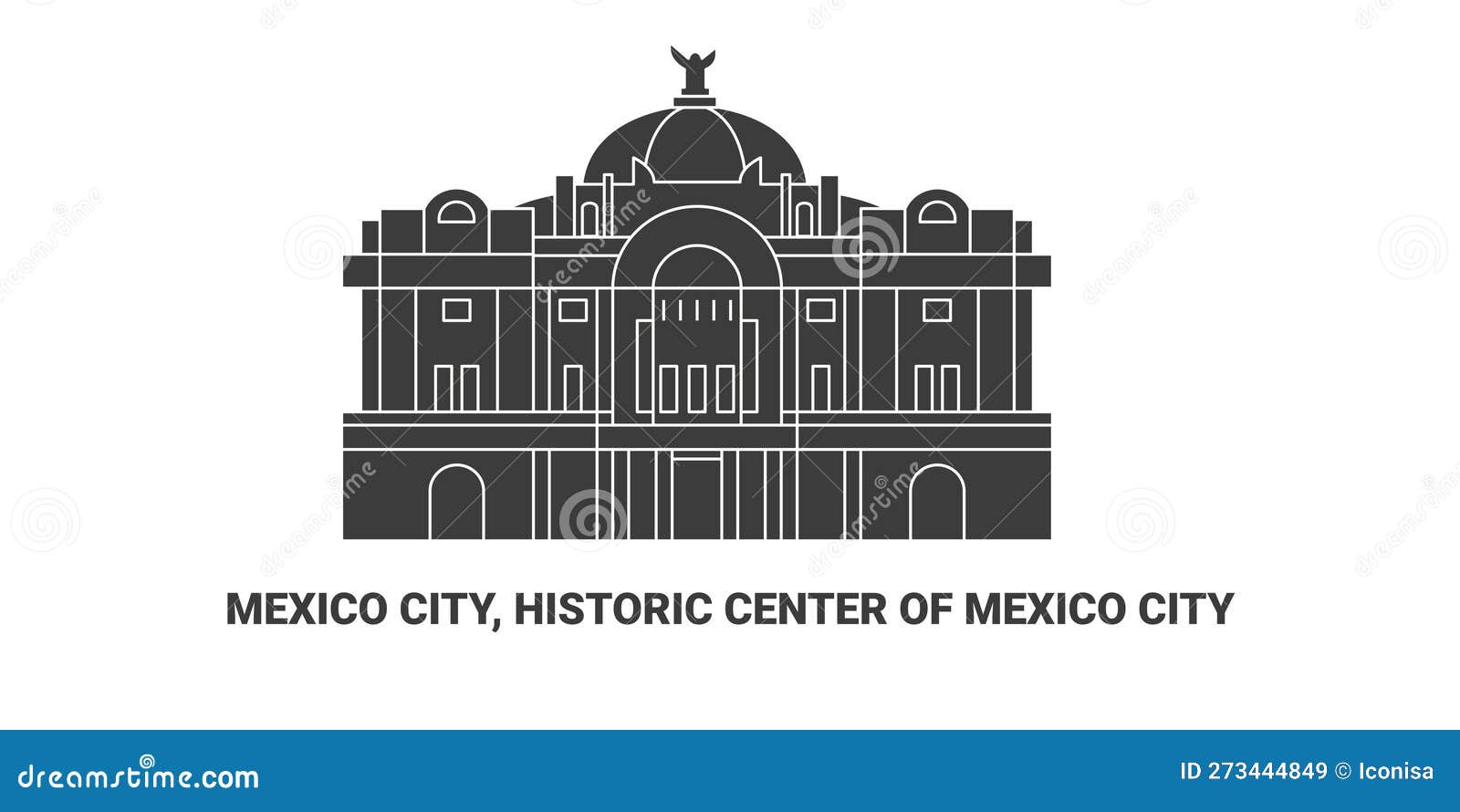 mexico, historic center of mexico city, travel landmark  
