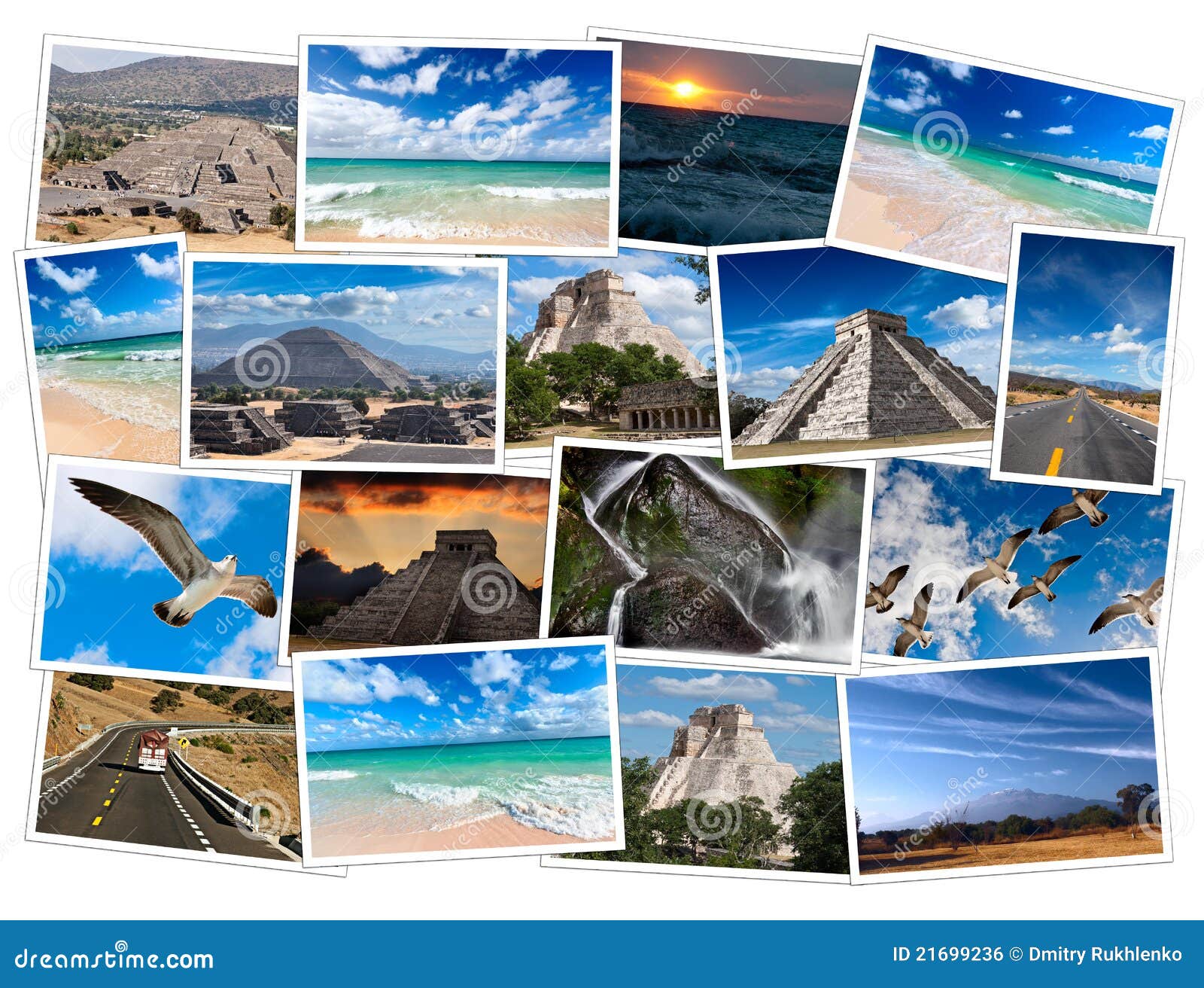 Mexico images collage stock illustration. Illustration of holiday