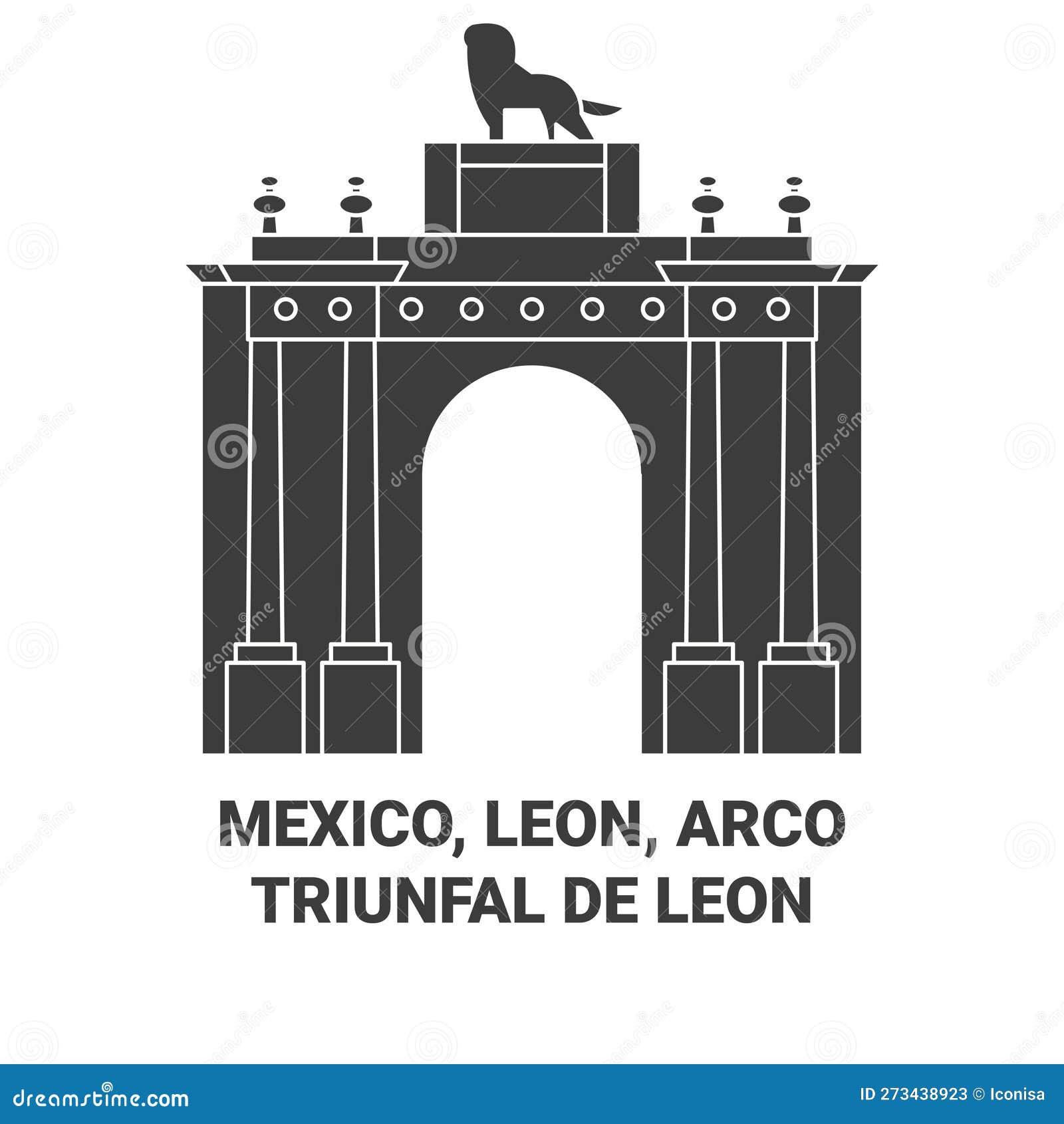 mexico, leon, arco triunfal de leon travel landmark  