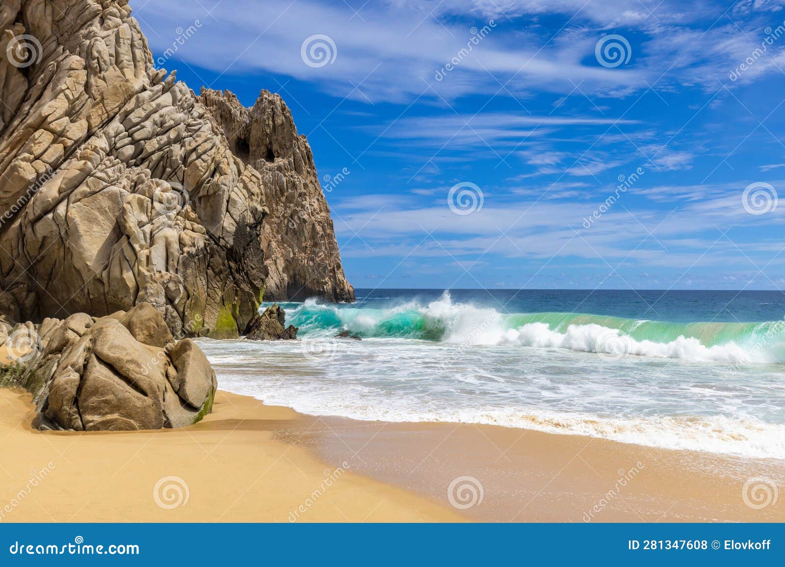 mexico, los cabos travel destination playa divorcio and playa amantes near arch of cabo san lucas