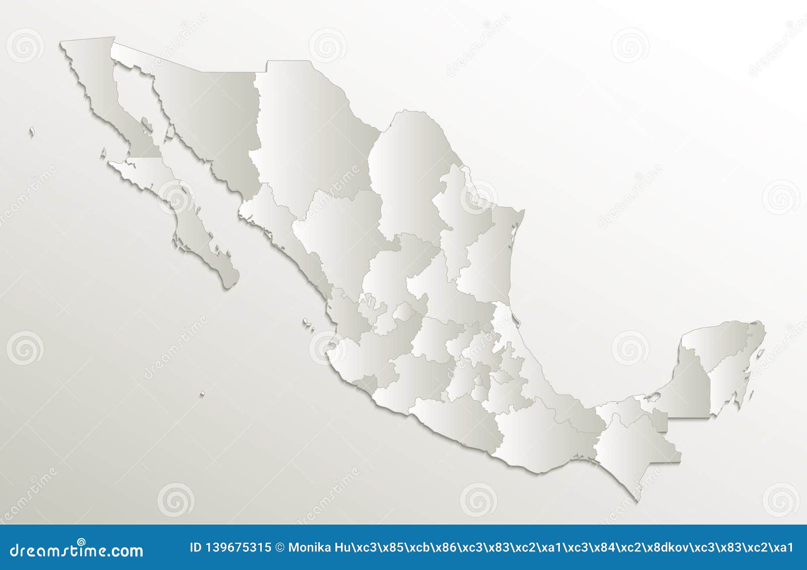 Mexico Map New Political Detailed Map Separate Individual States